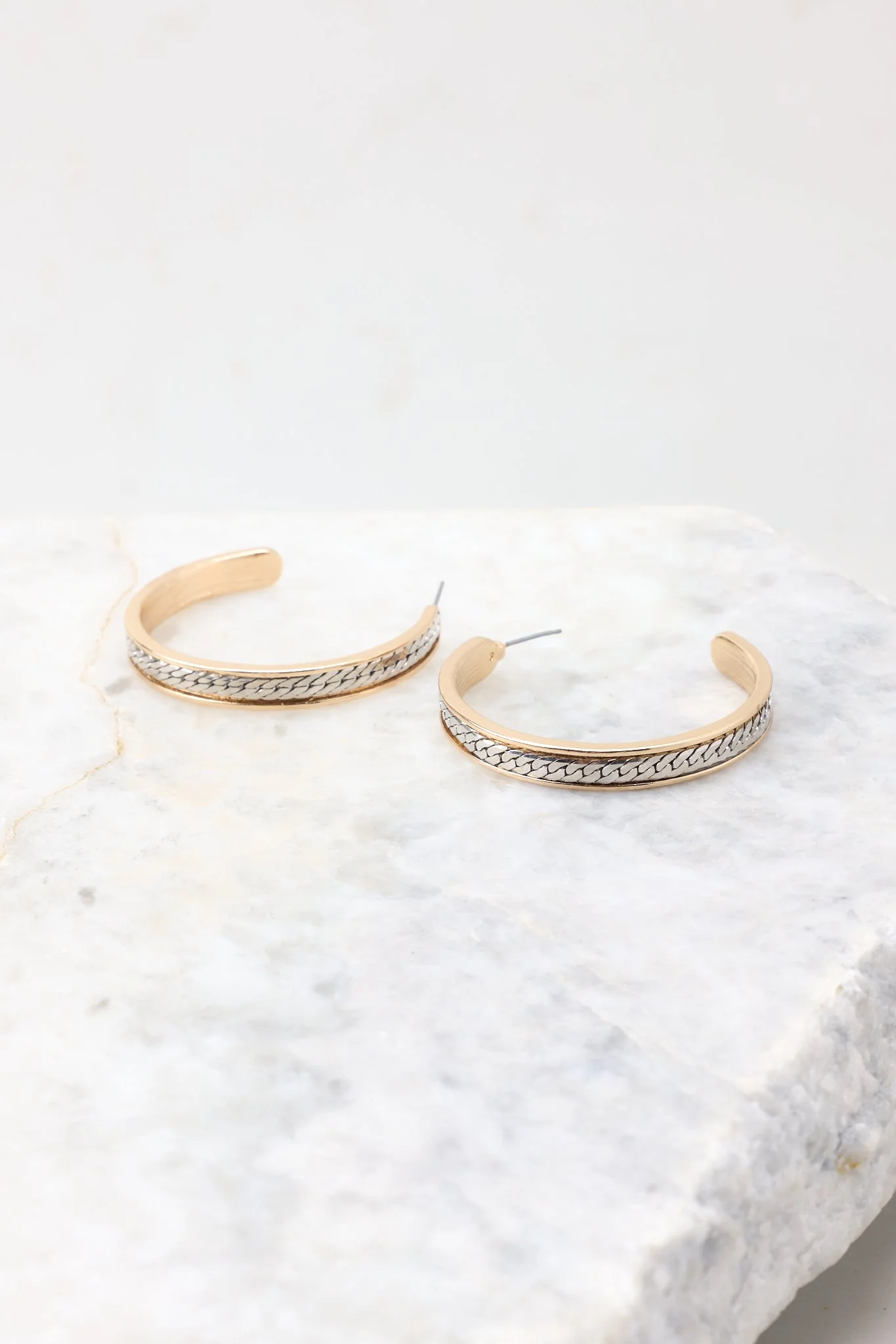 Never Change Gold Hoop Earrings