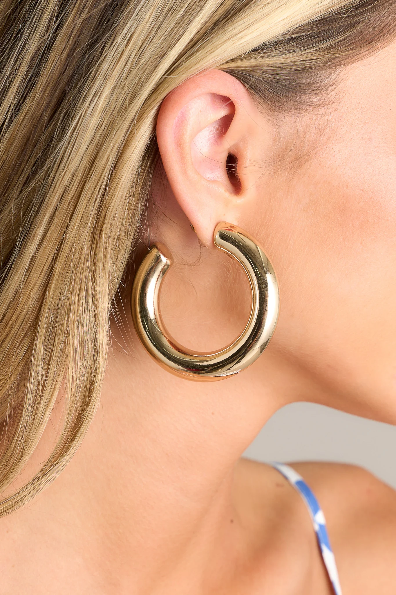 Last Chance Gold Hoop Earrings