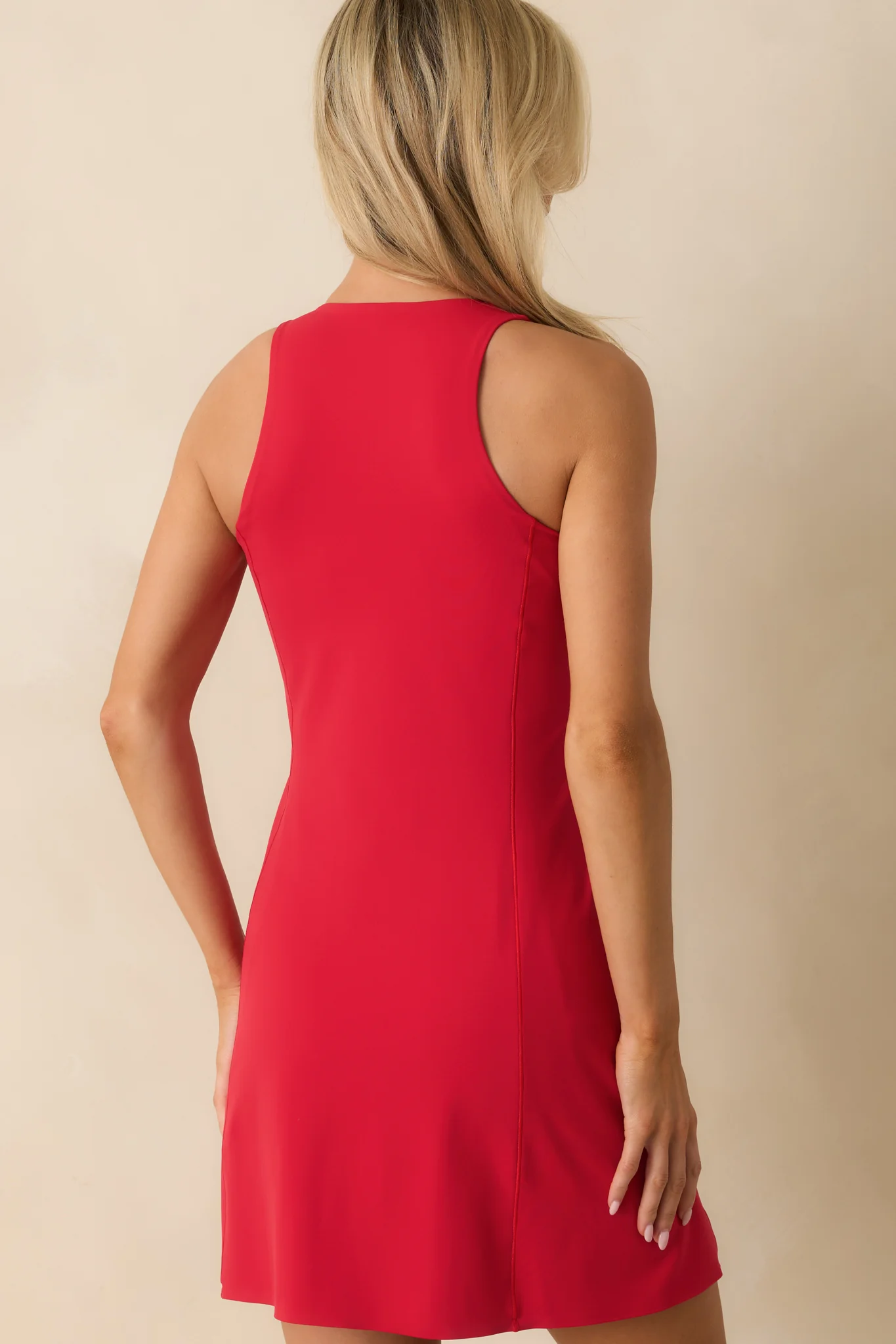 SPANXshape™ Red Get Moving Zip Front Dress