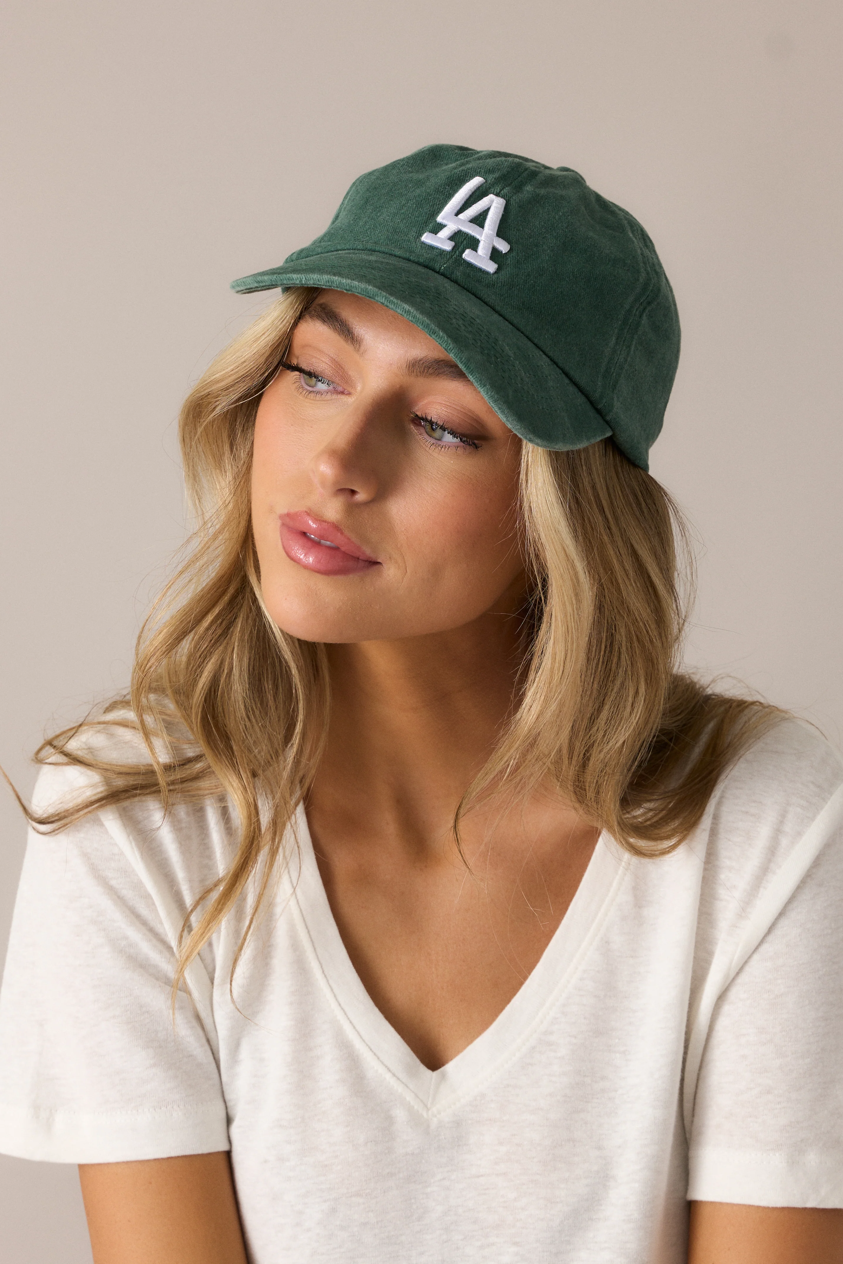 Ballpark Breeze Washed Emerald Los Angeles Hat