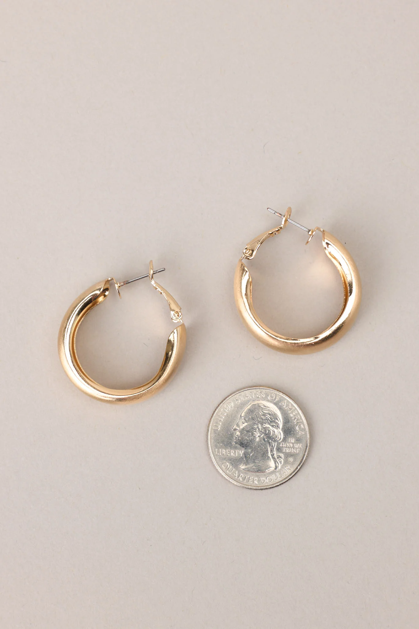 Ripples Of Reflection Gold Hoop Earrings