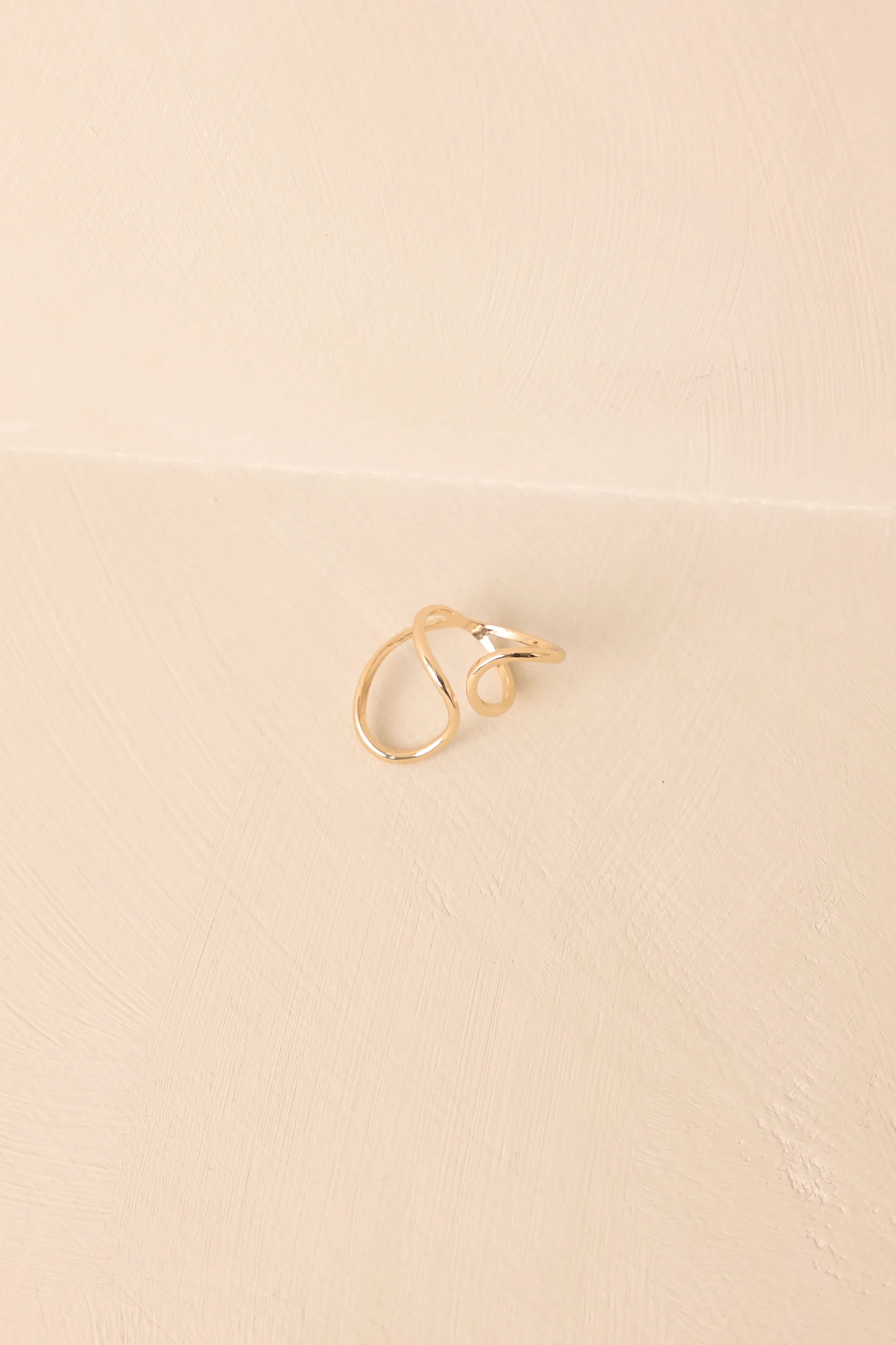 Charmed To Be Here Gold Sculptural Wrap Ring