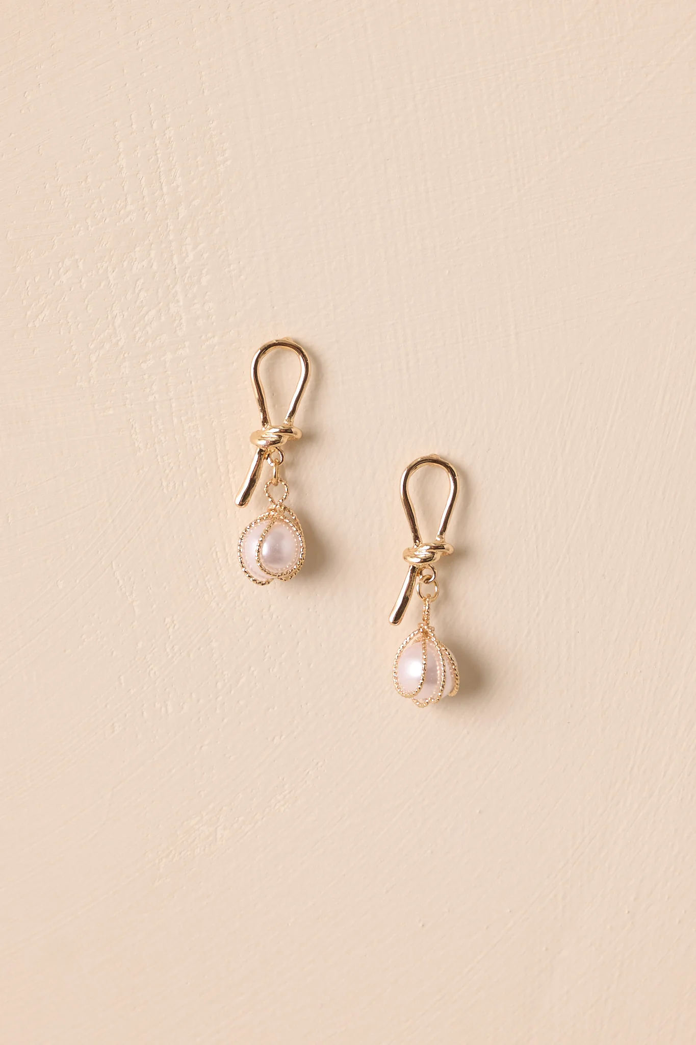 The Harbor Calls Gold and Ivory Pearl Earrings