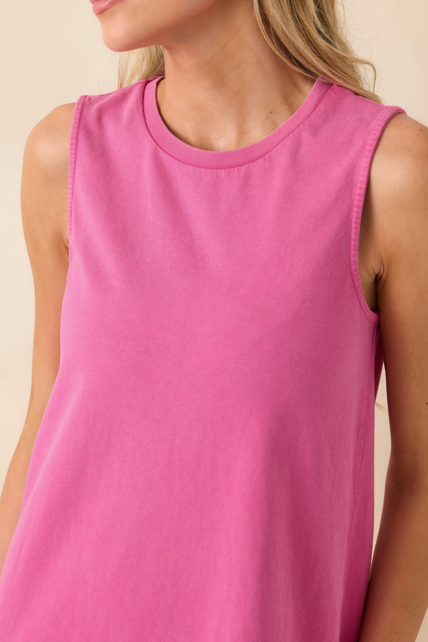 Z Supply Pink Cotton Sloane Mini Dress