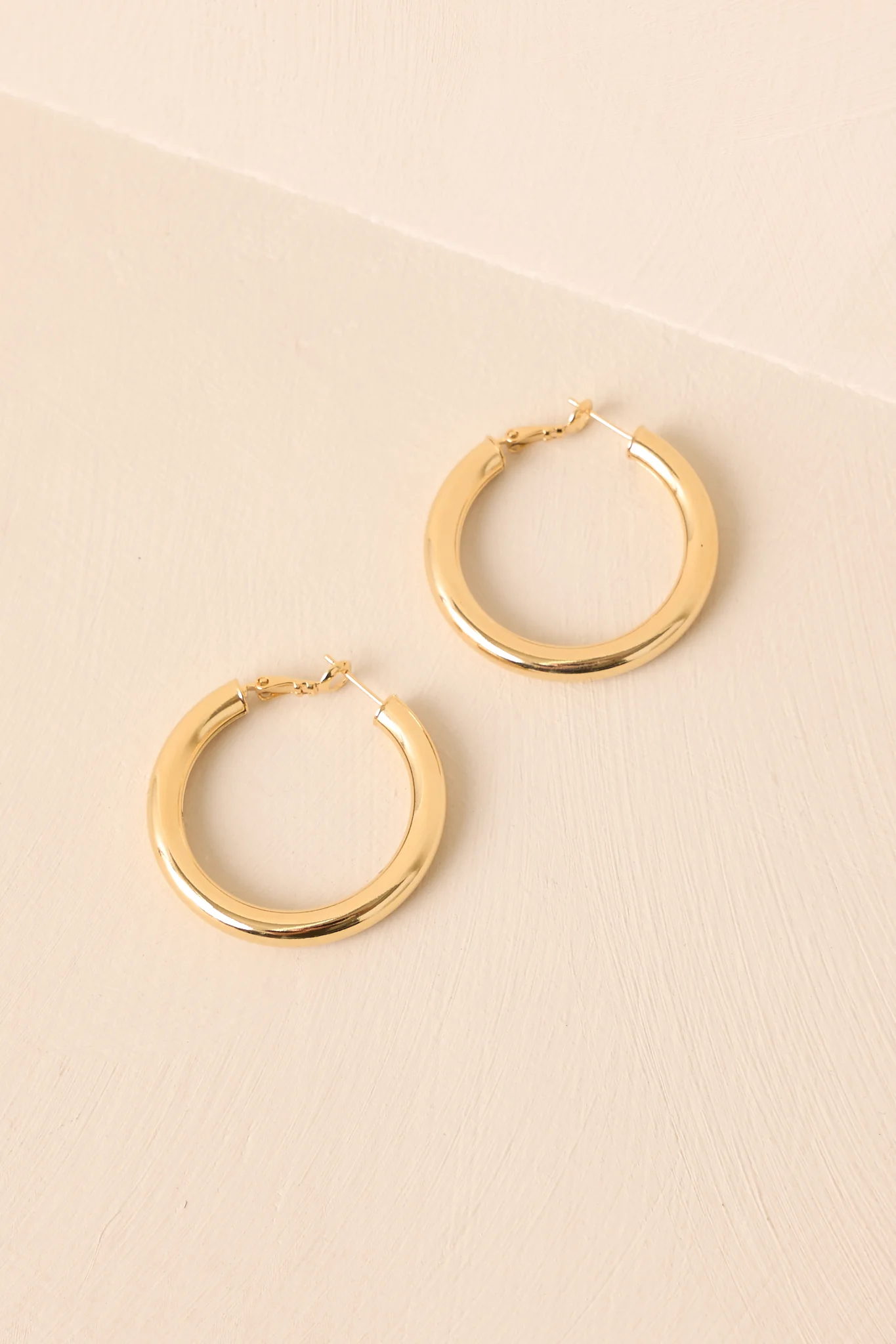 Take It Or Leave It Gold Hoop Earrings