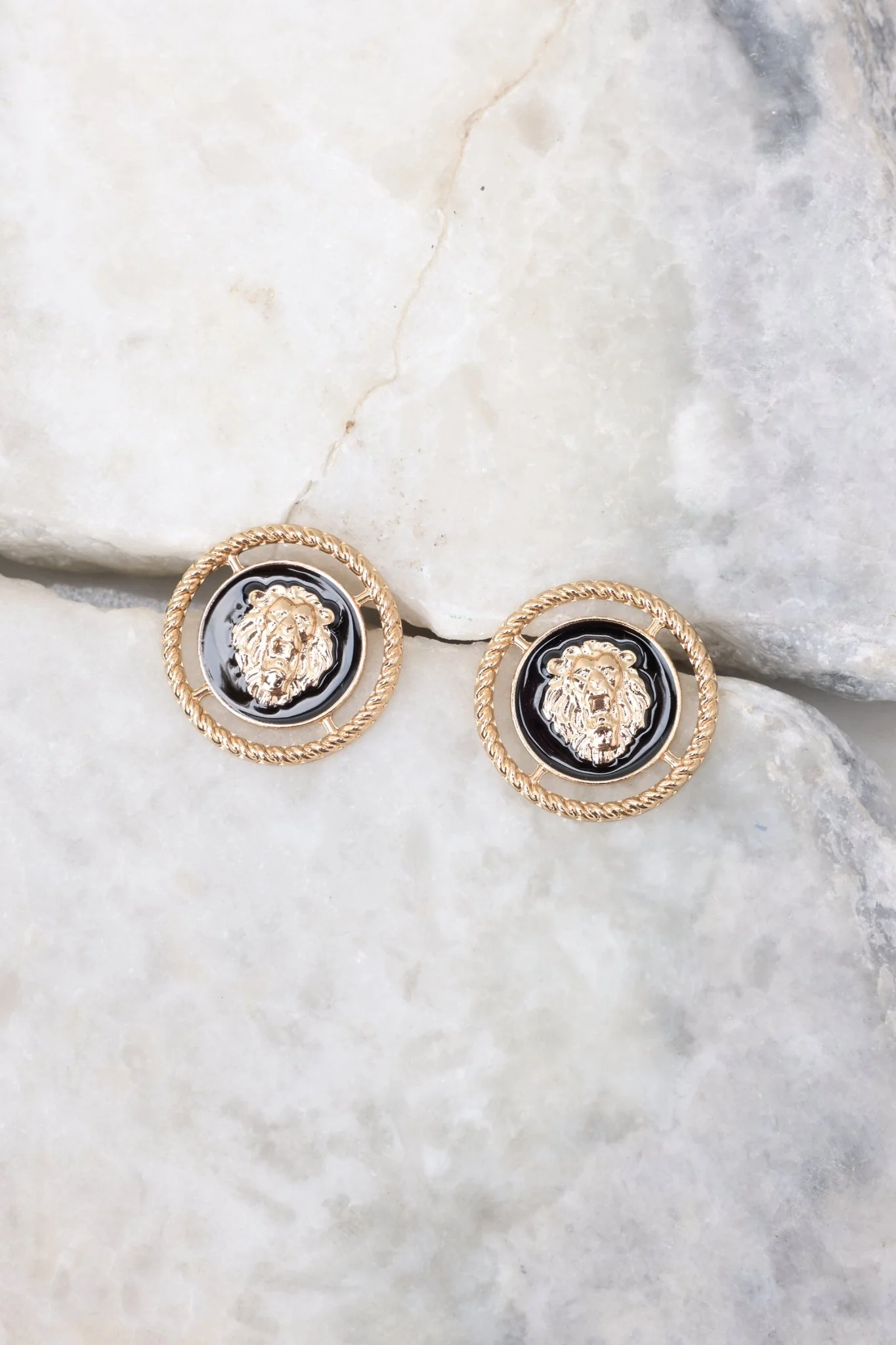 Fiercely Cute Gold Earrings