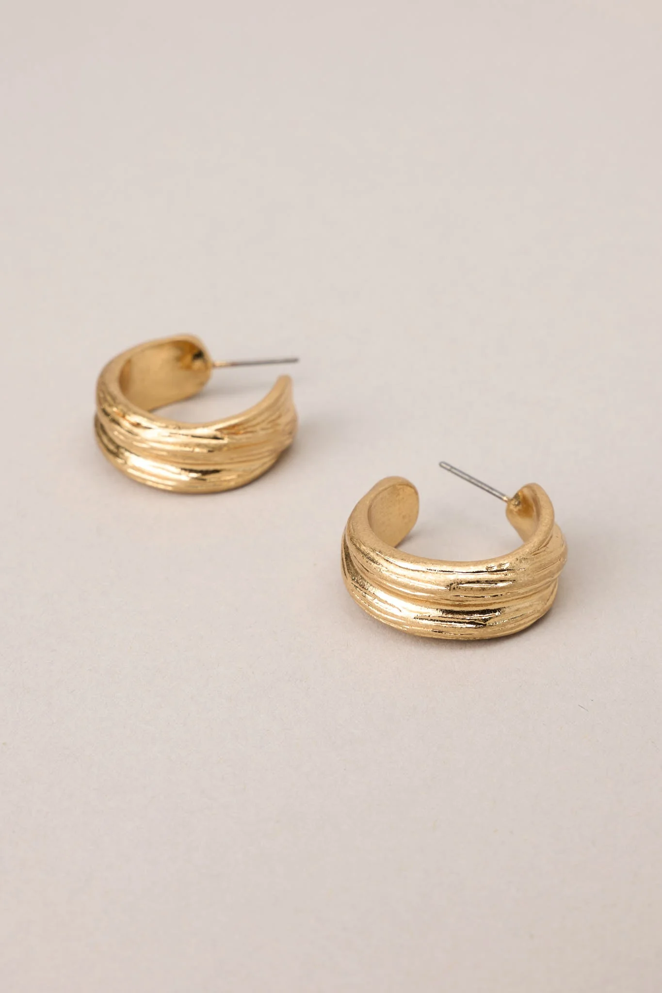 Forever Enchanted Gold Hoop Earrings