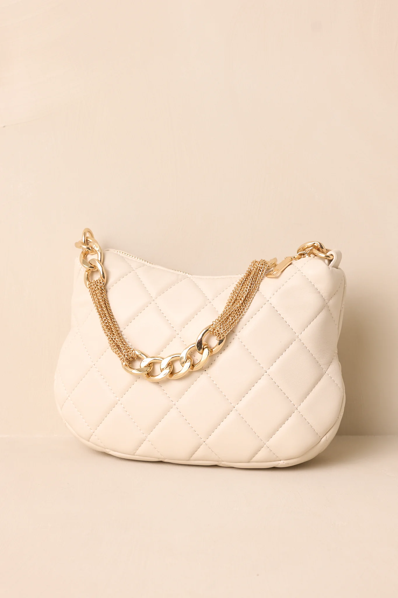 I'm Yours Tonight Ivory Quilted Handbag