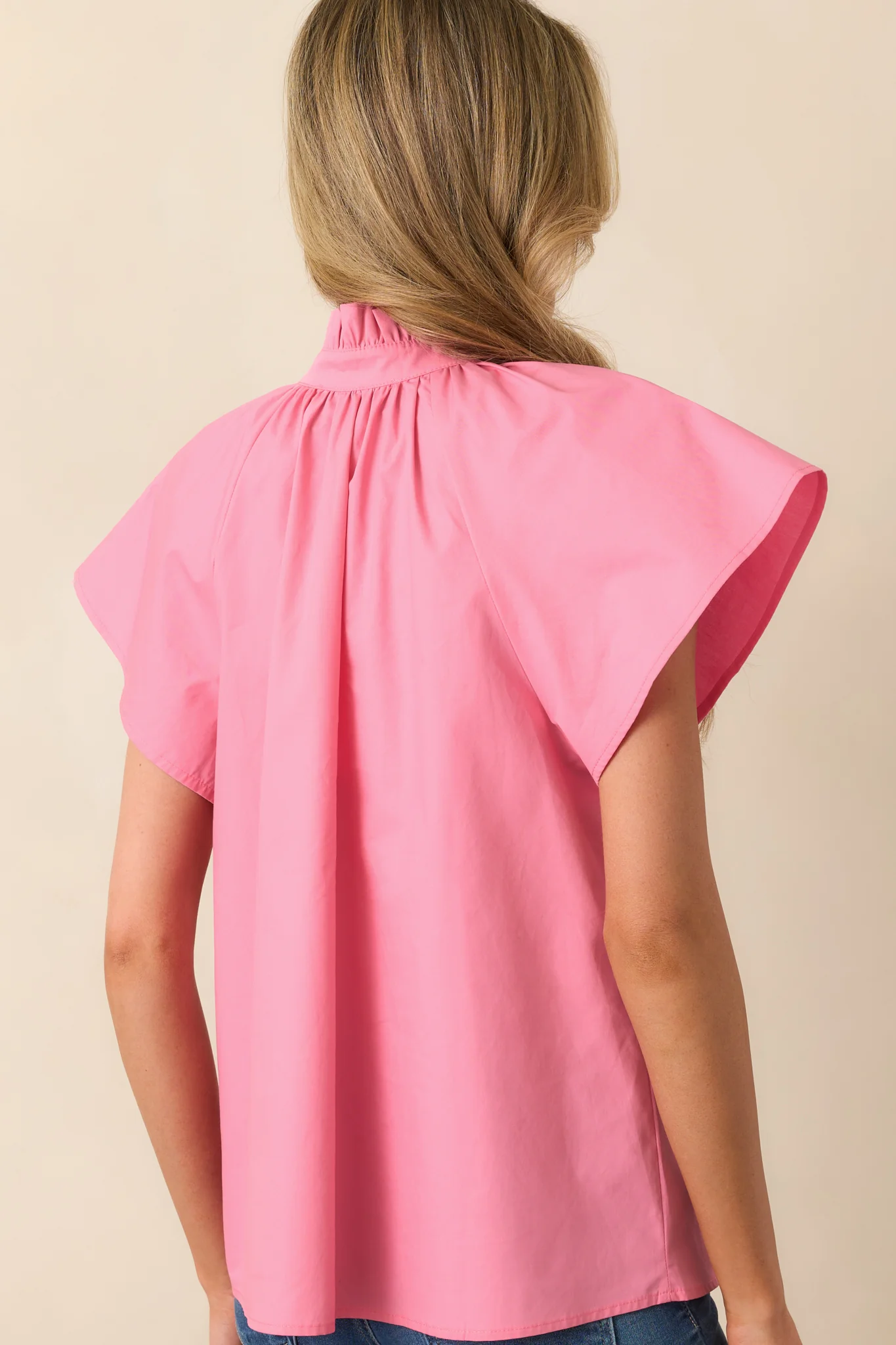 Florence Geranium Pink Cotton Top