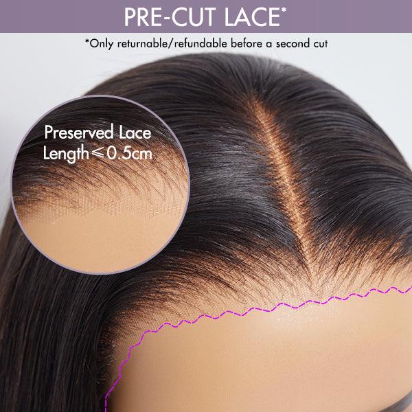 4C Edges | Kinky Edges Ombre Brown Deep Wave Glueless 13x4 Frontal HD Lace Side Part Long Wig  - US Only