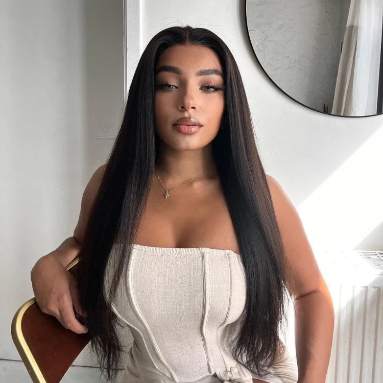 Weekly Special | Pre-plucked 180% Density Glueless 13x4 Frontal Lace Long Wig 100% Human Hair - US Only