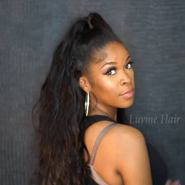 Body Wave Half Wig High Density Affordable 100% Human Hair Wig -US ONLY