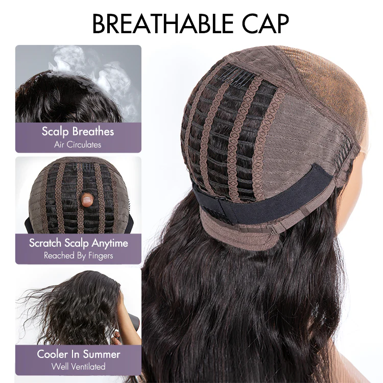Luvme Hair 180% Density | Magical Wet And Wavy Glueless 5x5 Closure HD Lace Wig Breathable Cap - US Only