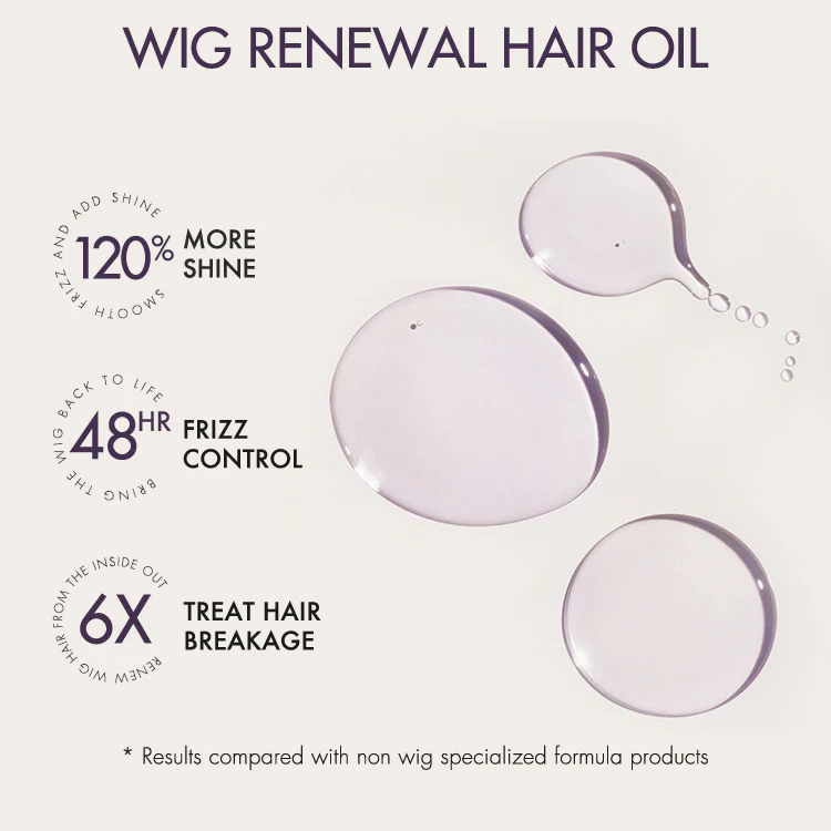 US Only | Wig Renewal Hair Oil, Repairs Dry & Damaged Hair, Boosts Shine, Controls Frizz | Add-on Item