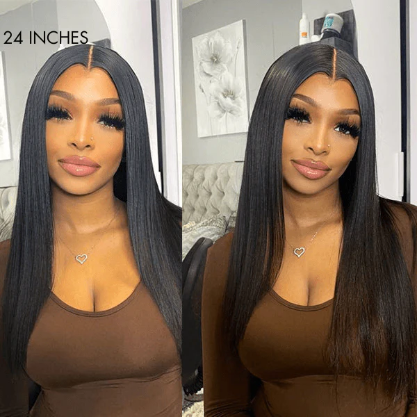Weekly Special | Pre-plucked 180% Density Glueless 13x4 Frontal Lace Long Wig 100% Human Hair - US Only