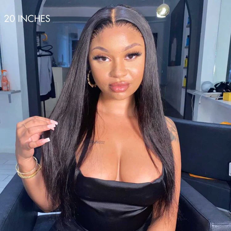 Weekly Special | Pre-plucked 180% Density Glueless 13x4 Frontal Lace Long Wig 100% Human Hair - US Only