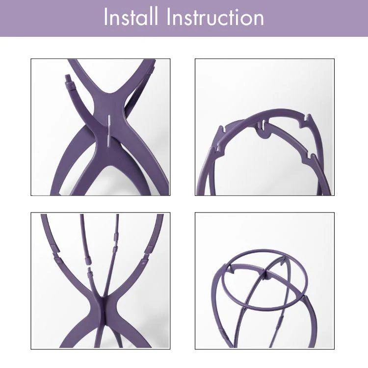 US ONLY | 1pc/3pcs Portable Wig Stand Durable Collapsible Wig Holder for All Wig
