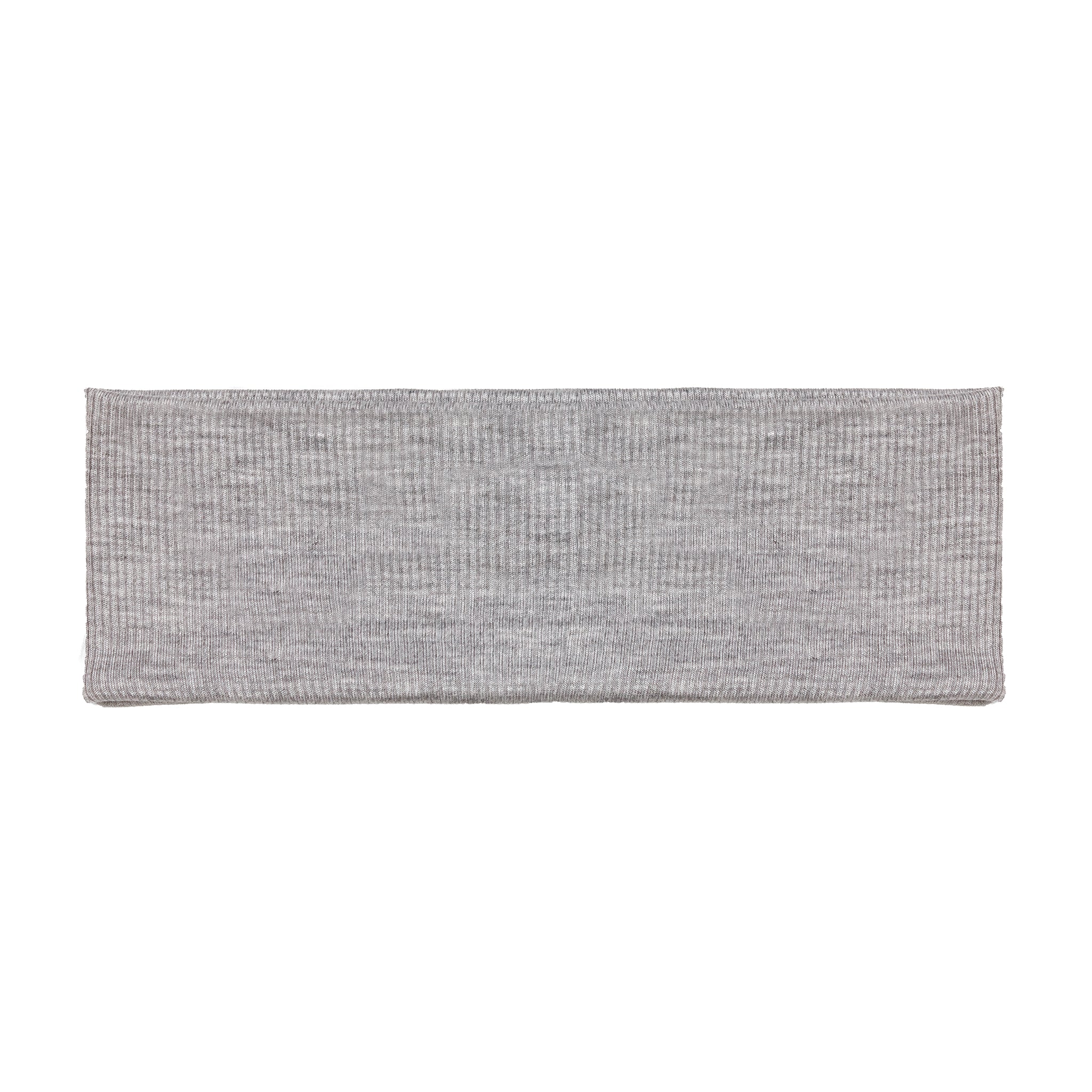 Cotton Headband in Ribbed Heather Grey