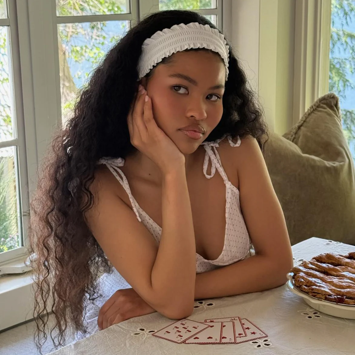 Ruffle Headband in Daffodil