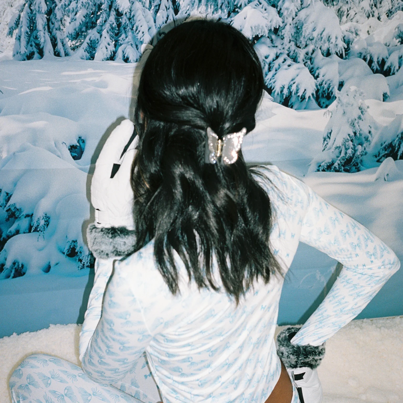 Mini Mariposa Clip in Earl Grey