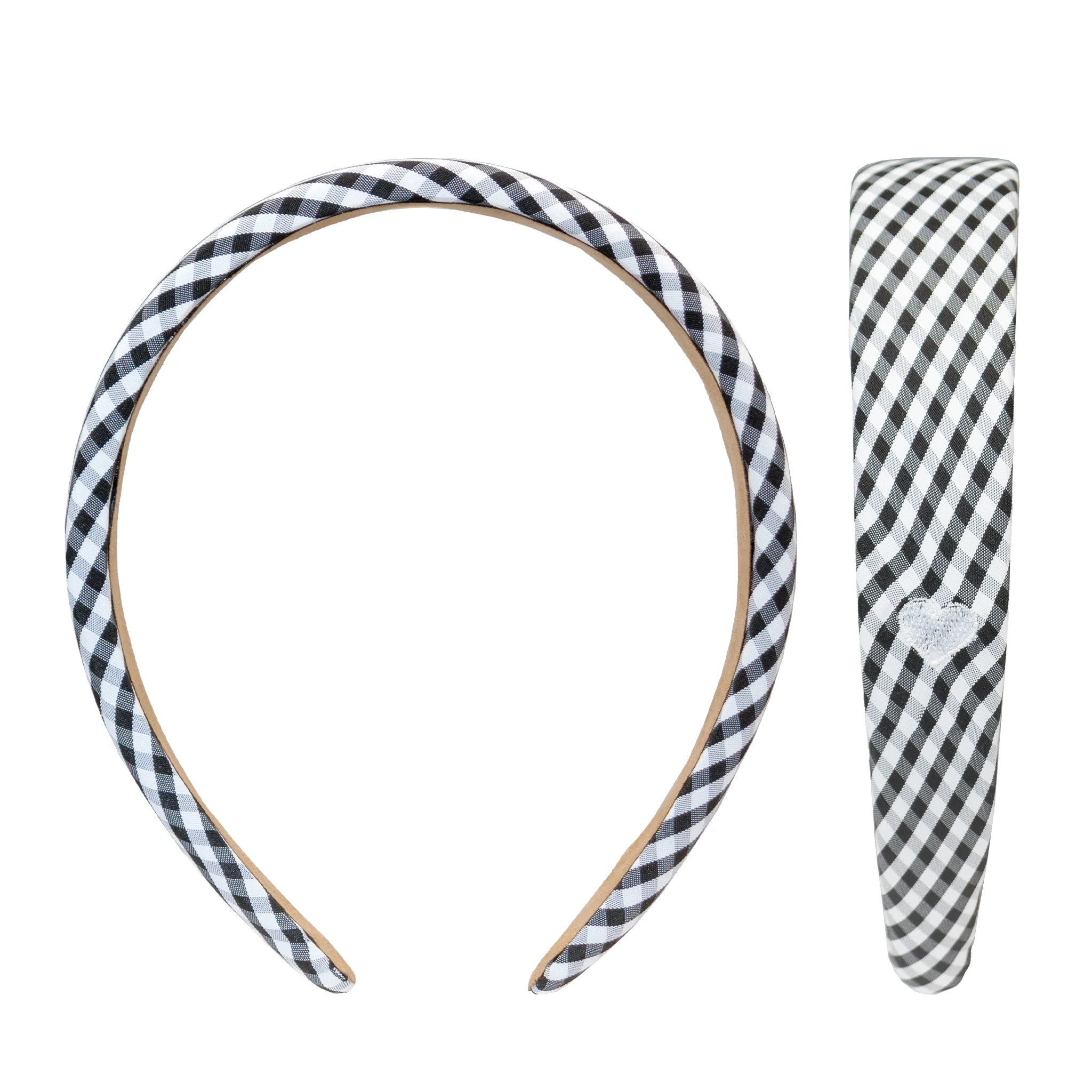 Halo Headband in Navy Gingham