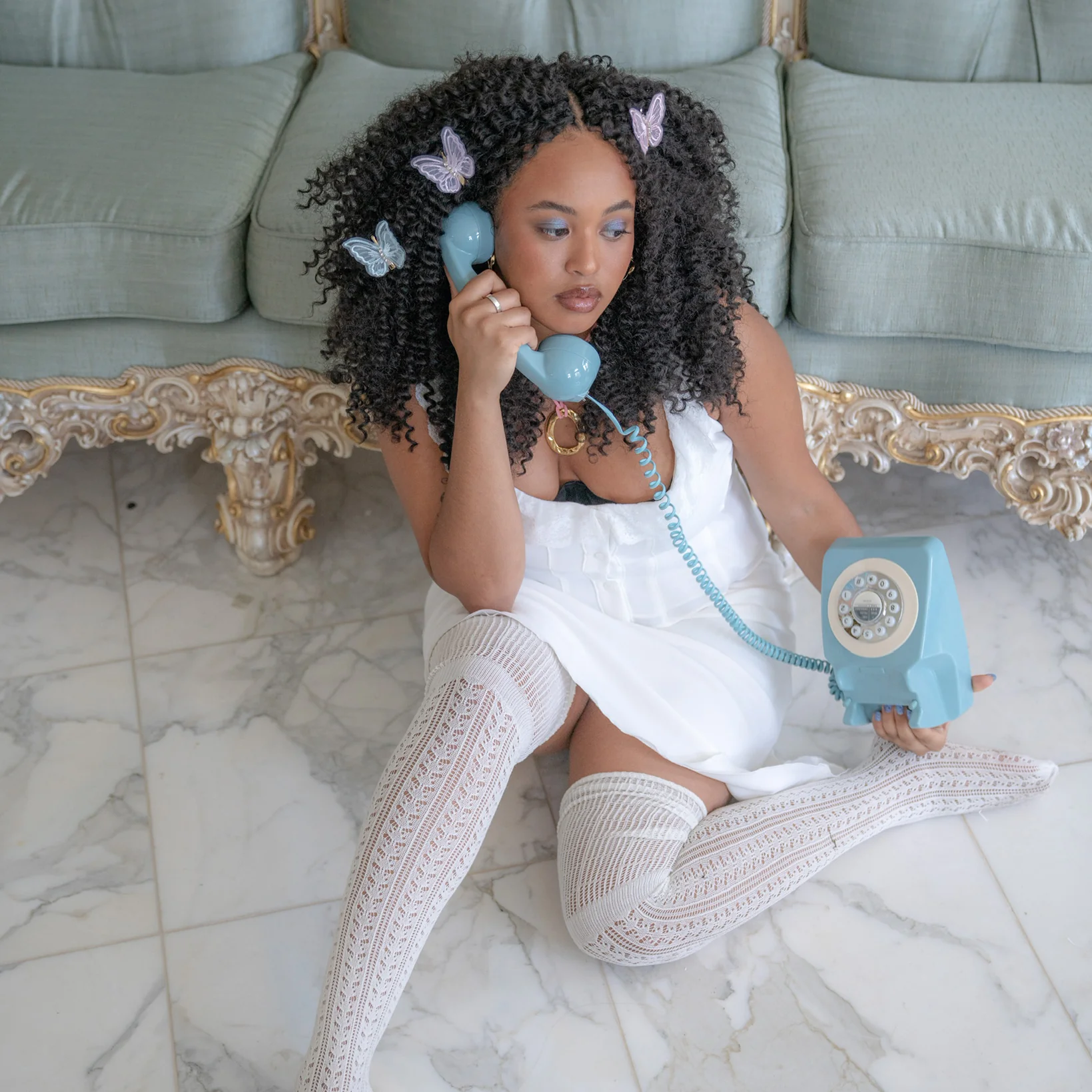 Butterfly Barrette Set in Dusk