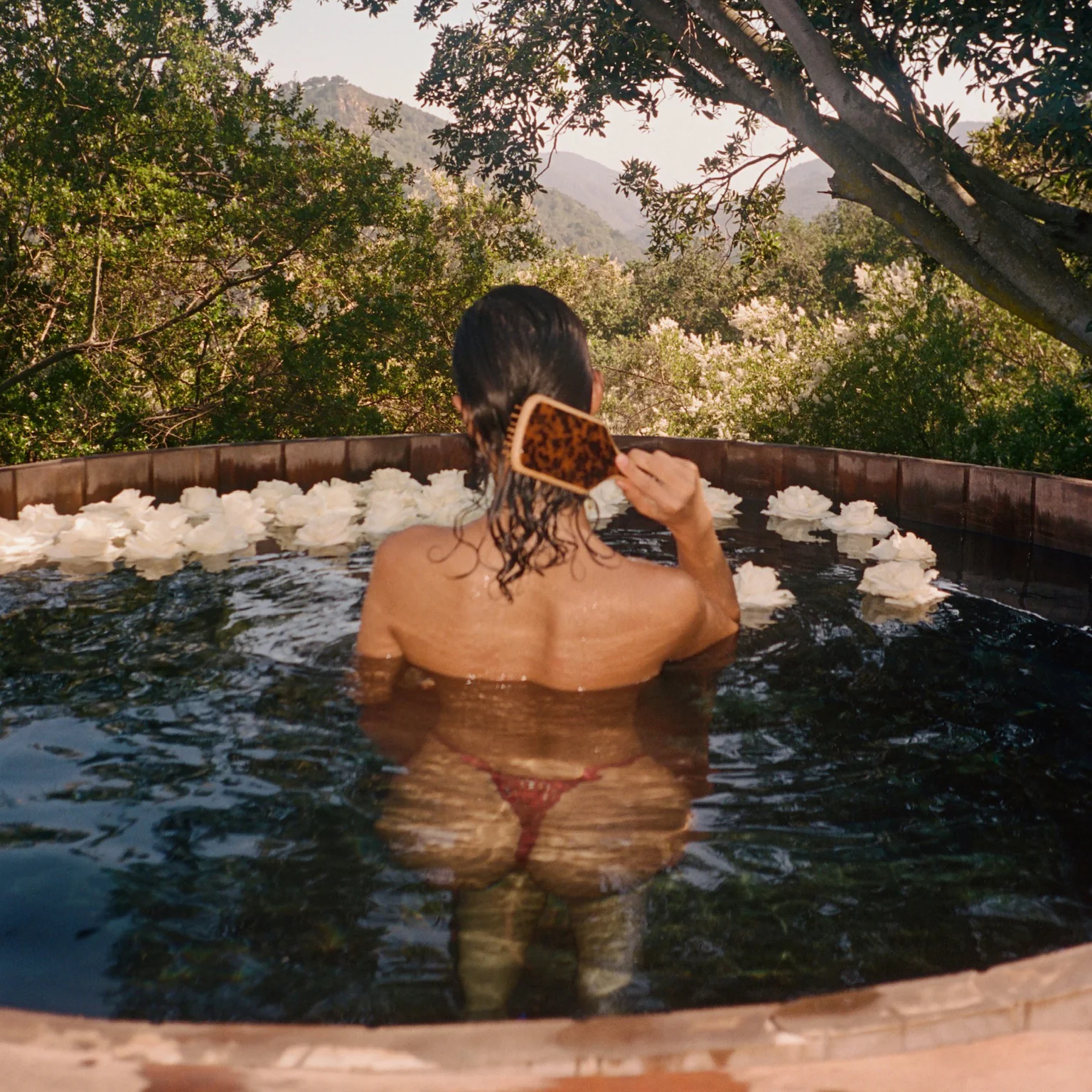 Bamboo Paddle Brush in Tortoise