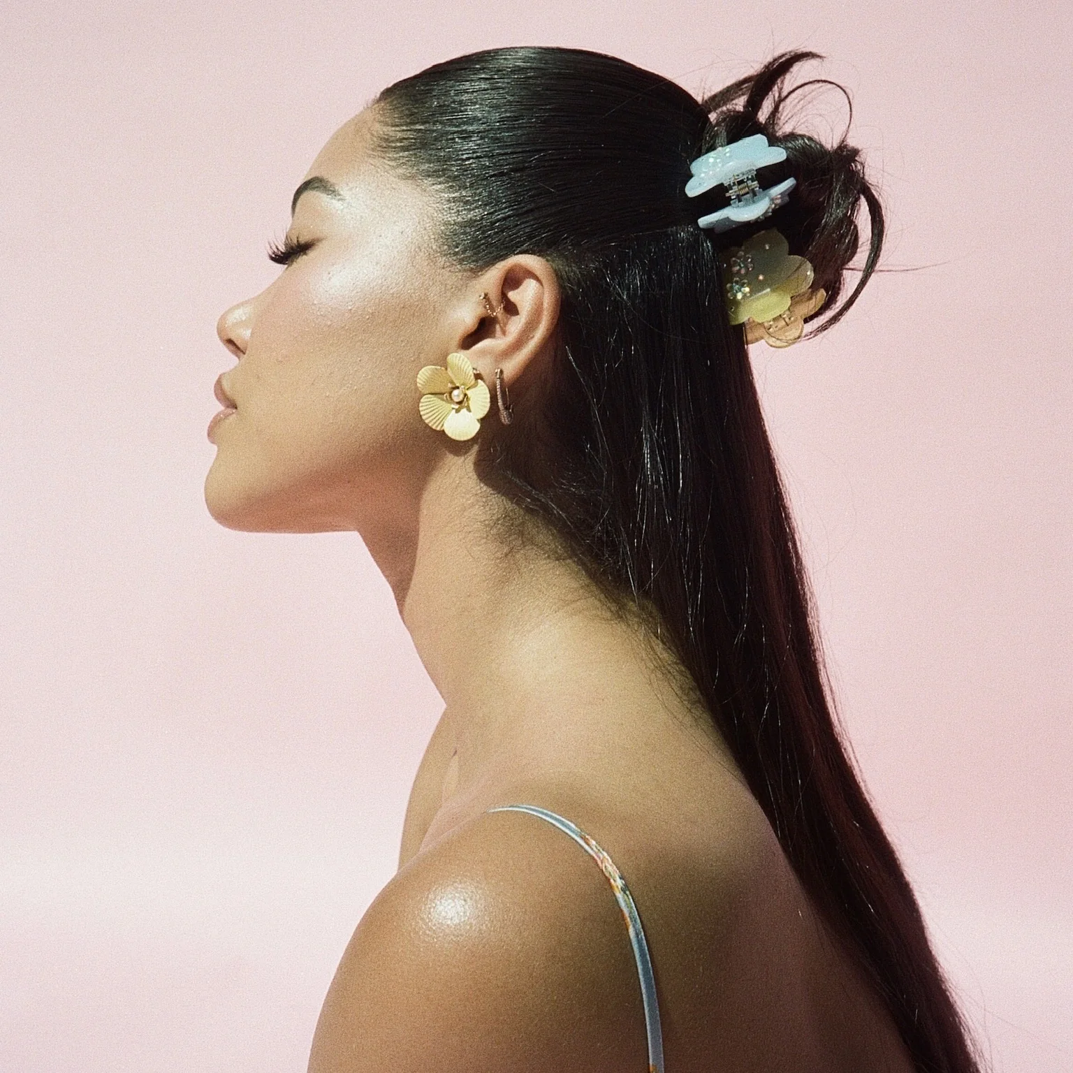 Midi Blossom Clip in Yuzu