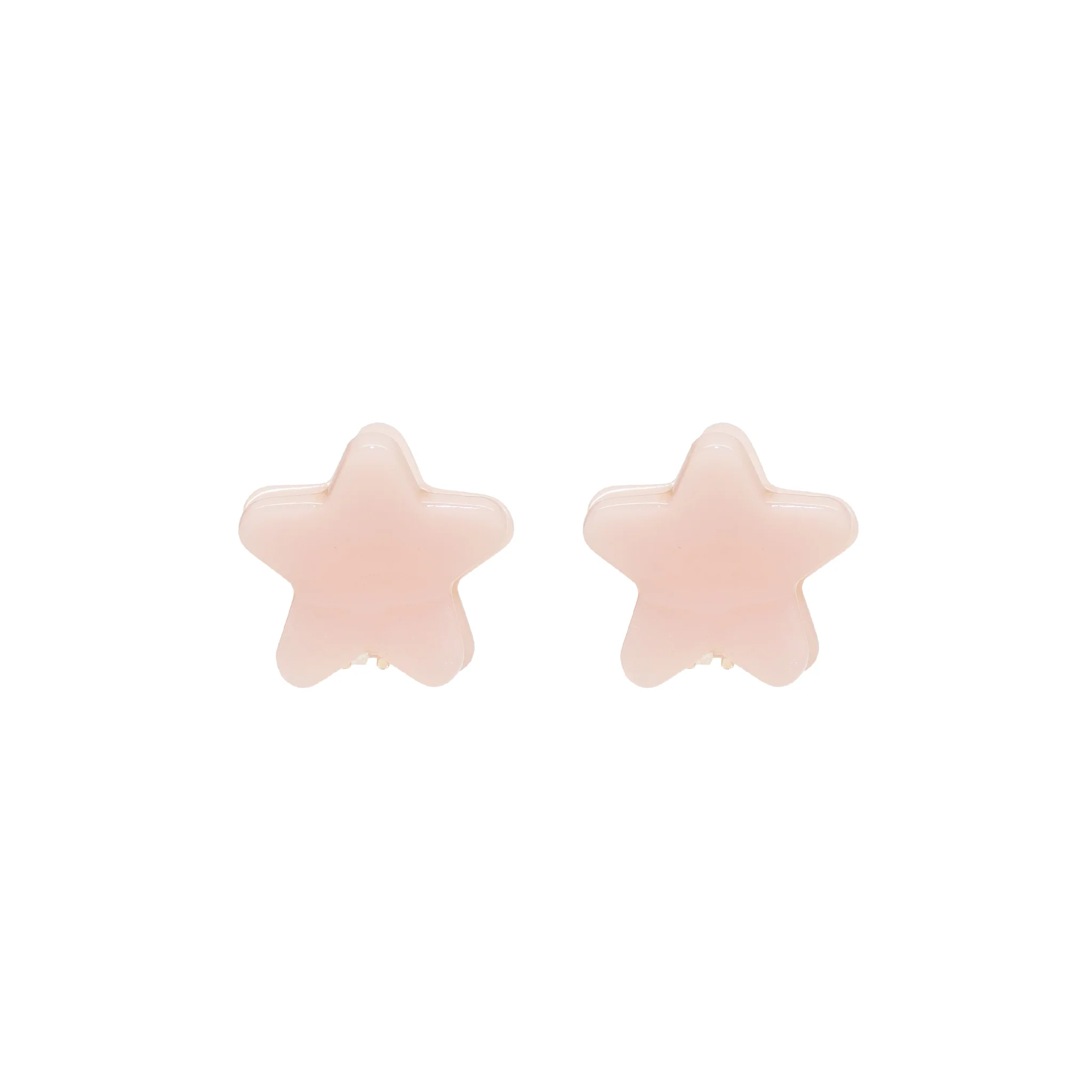 Baby Star Clip Set in Blush