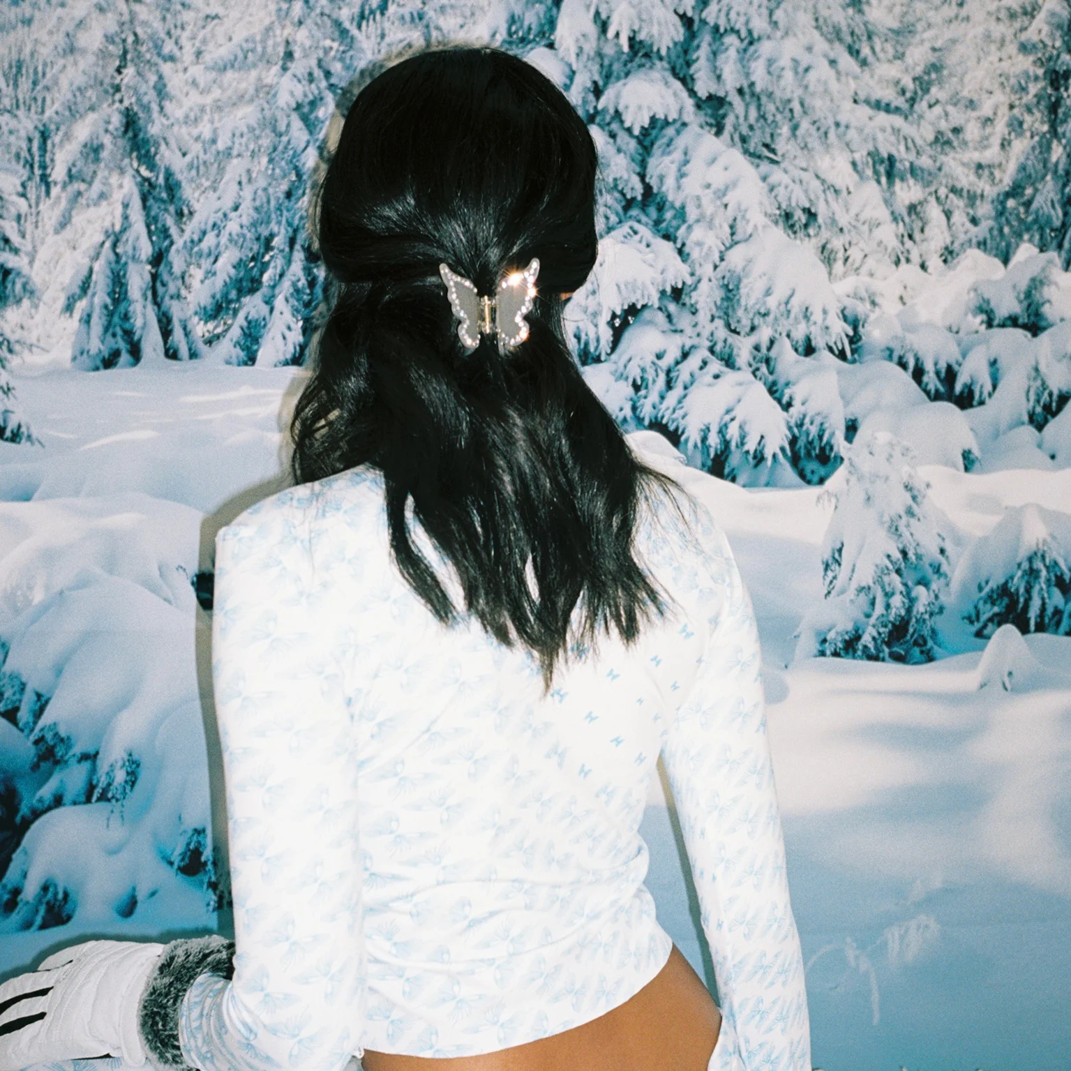 Mini Mariposa Clip in Earl Grey