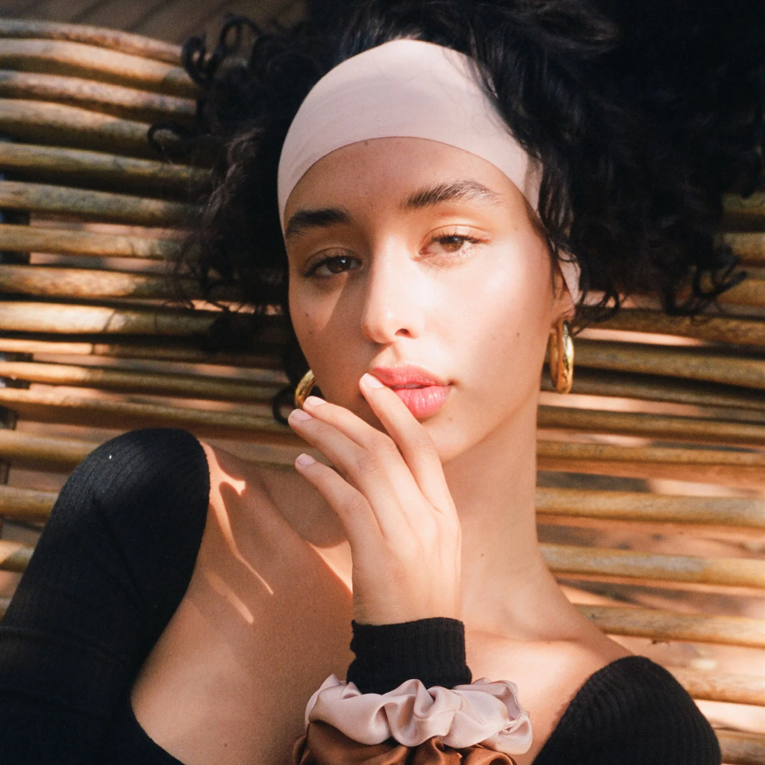 Infinity Headband in Pink Pearl