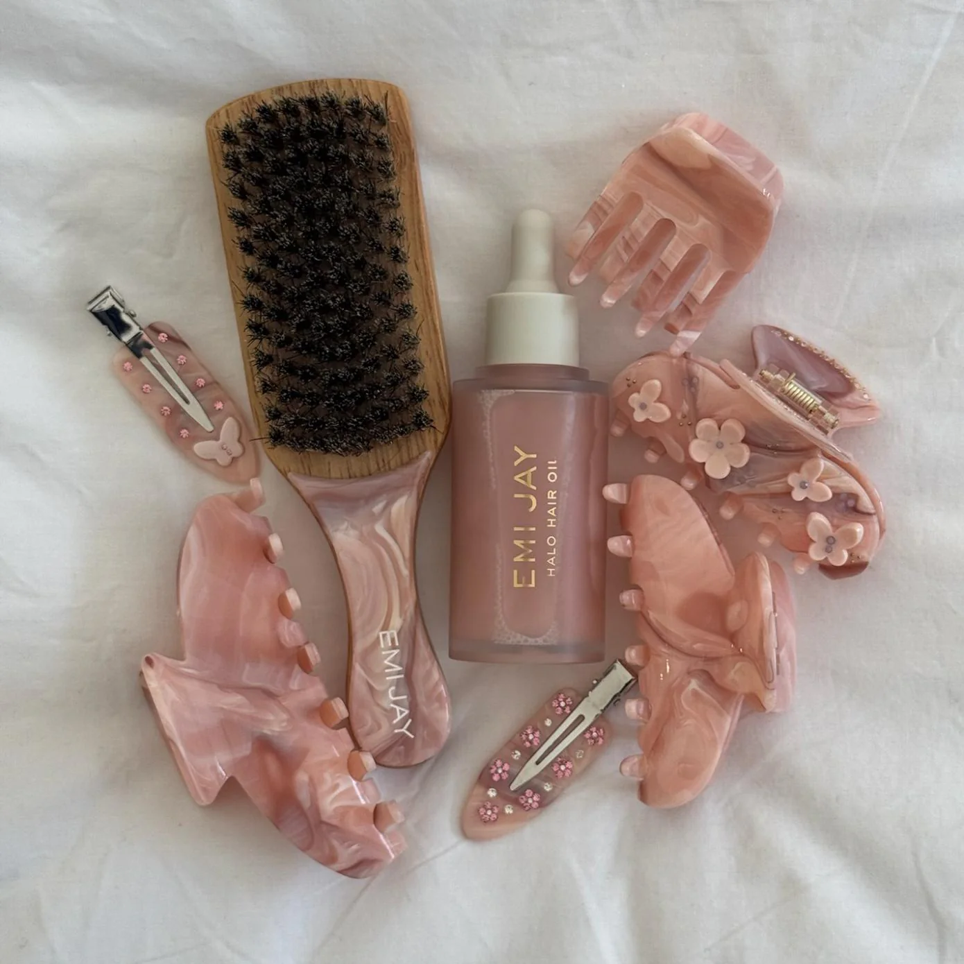 Lil Effing Clip in Pink Chantilly