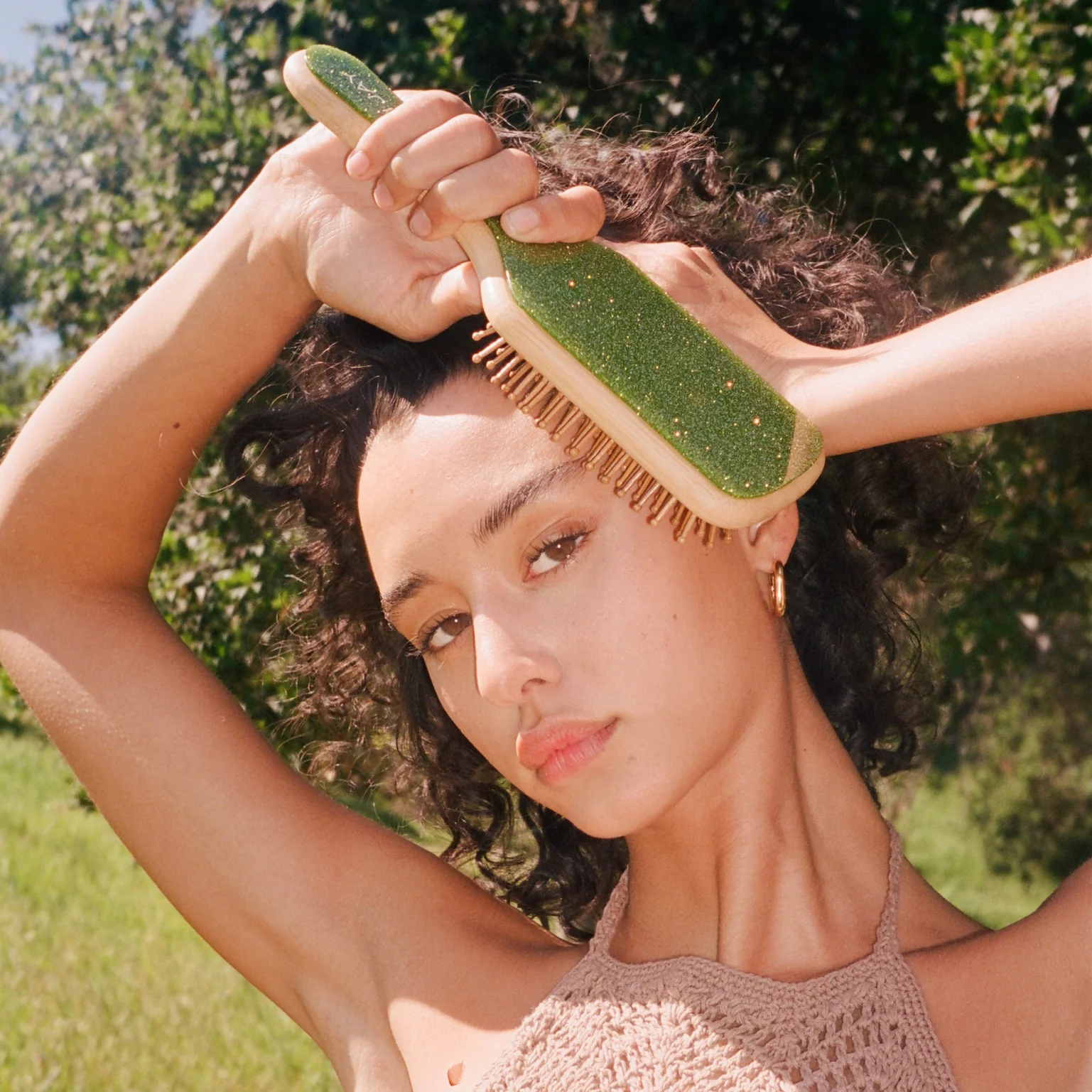 Bamboo Paddle Brush in Virgo