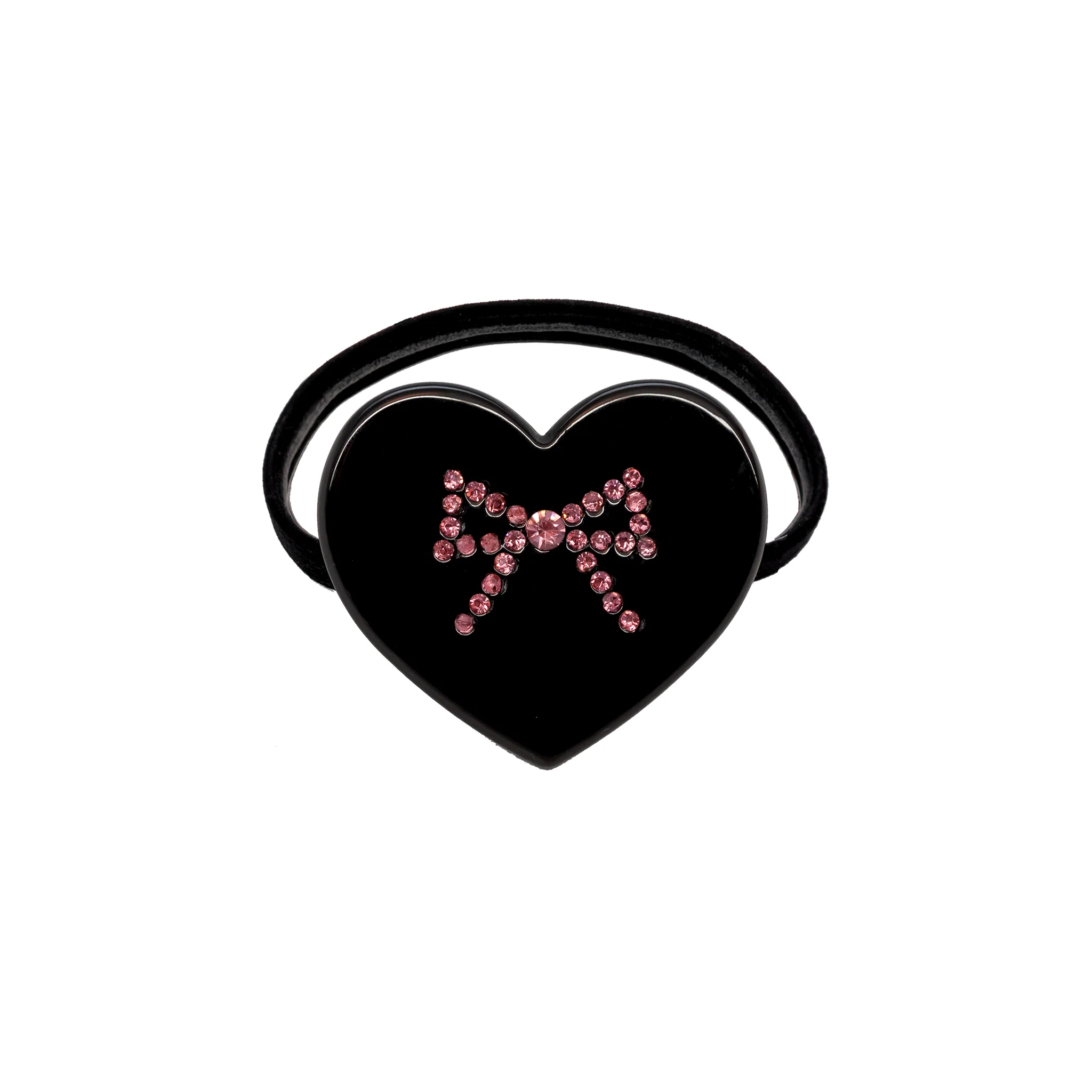 Heart Hair Tie in Night Angel