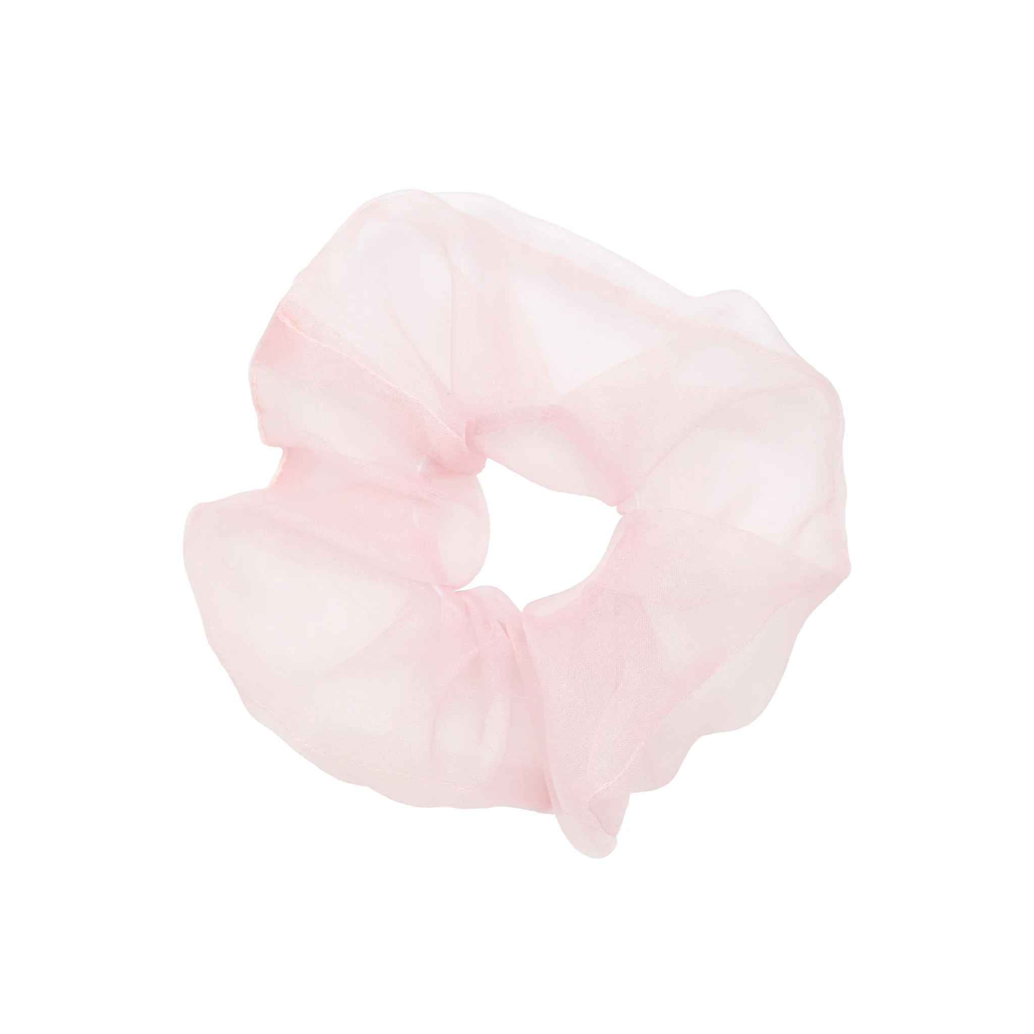 Cloud Scrunchie in Rose Silk Organza