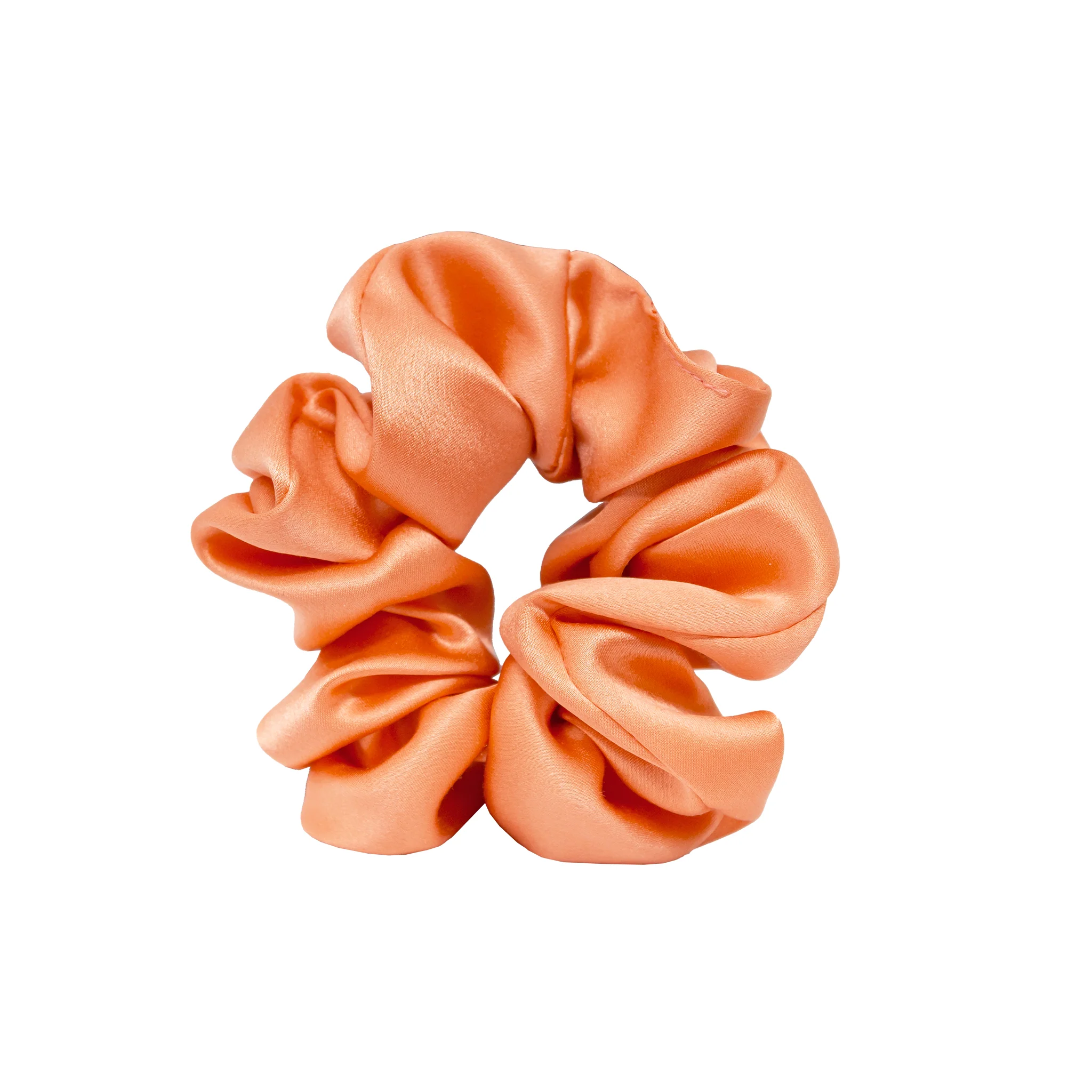 Sweet Dreams Silk Scrunchie in Papaya