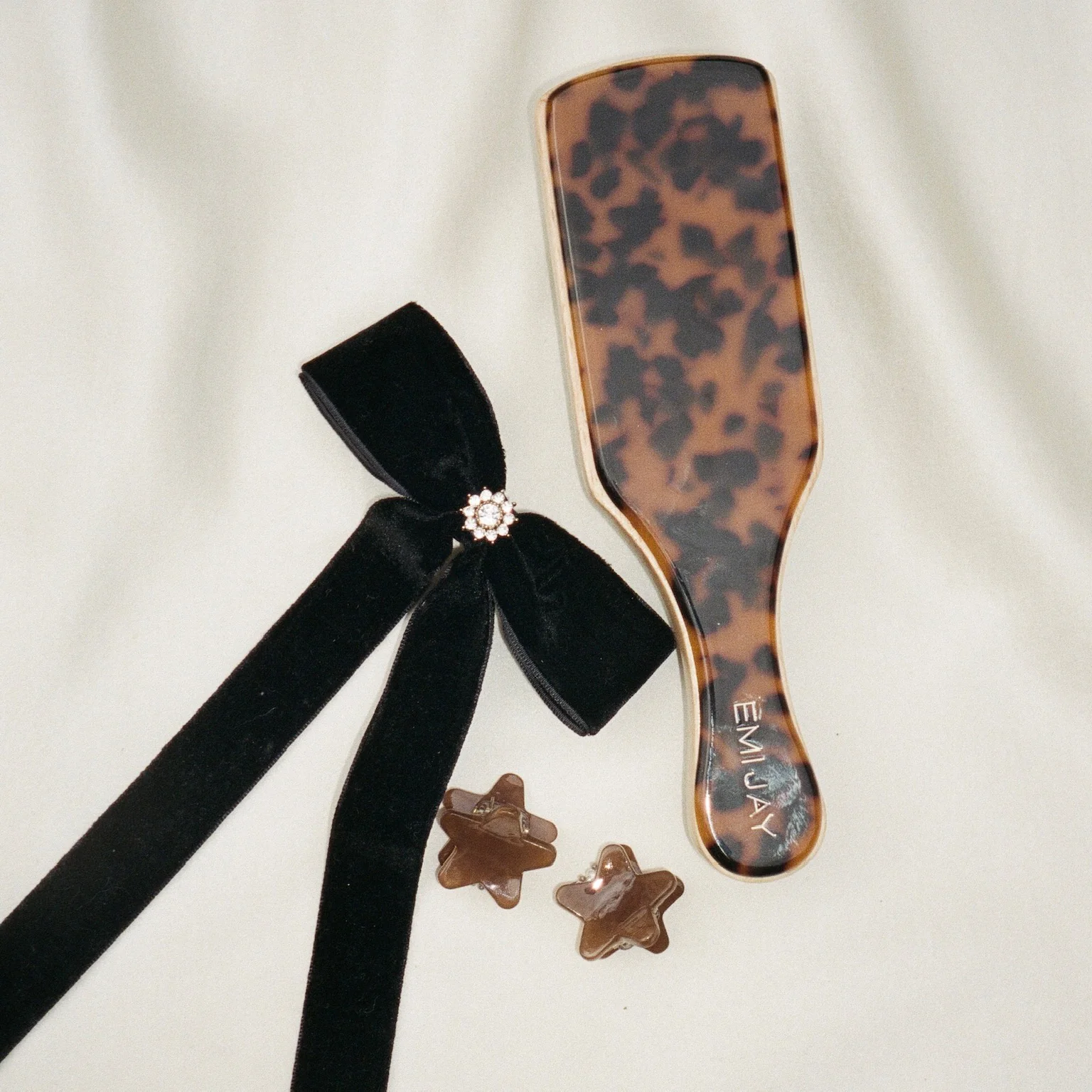 Baby Star Clip Set in Gingerbread