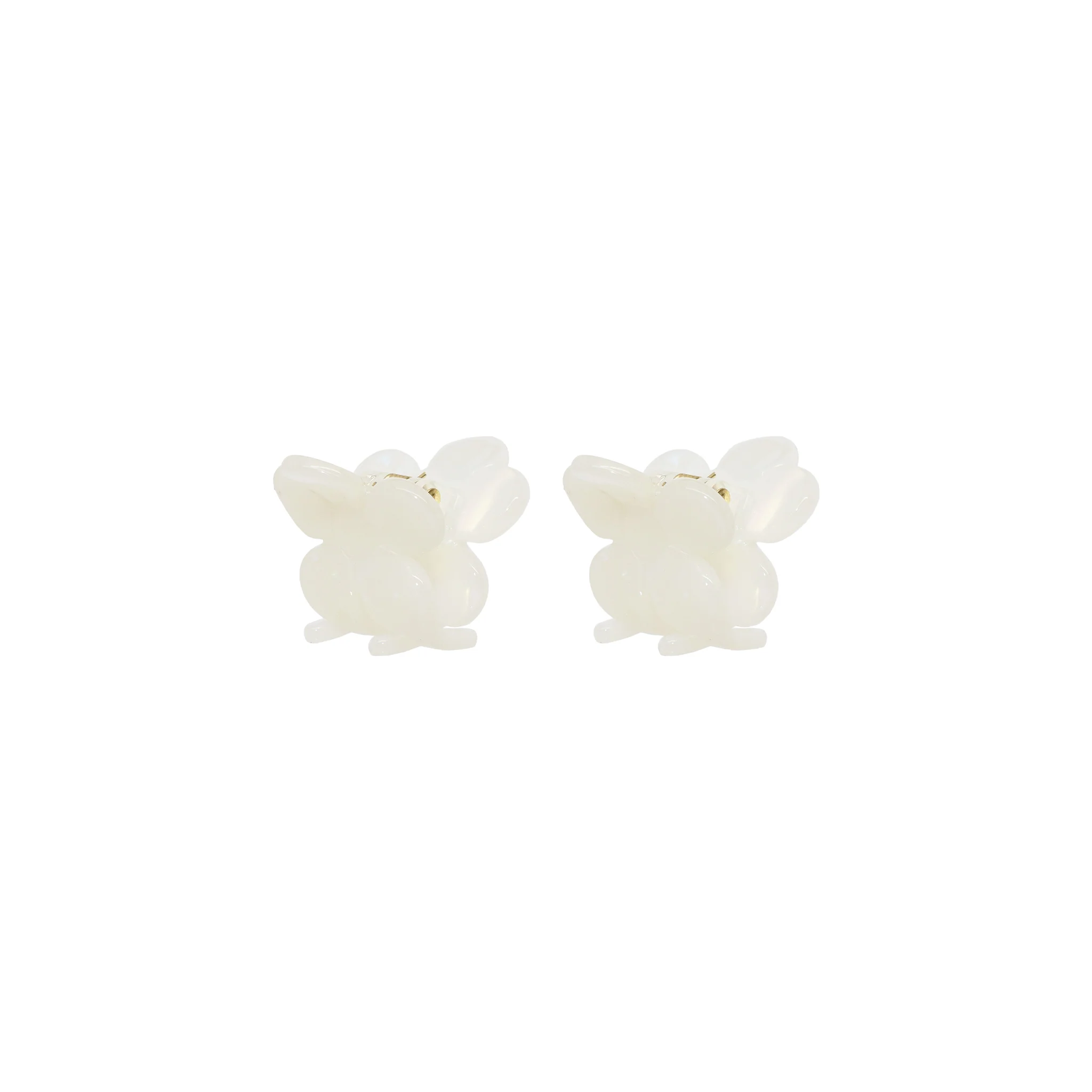 Baby Daisy Clip Set in Lychee