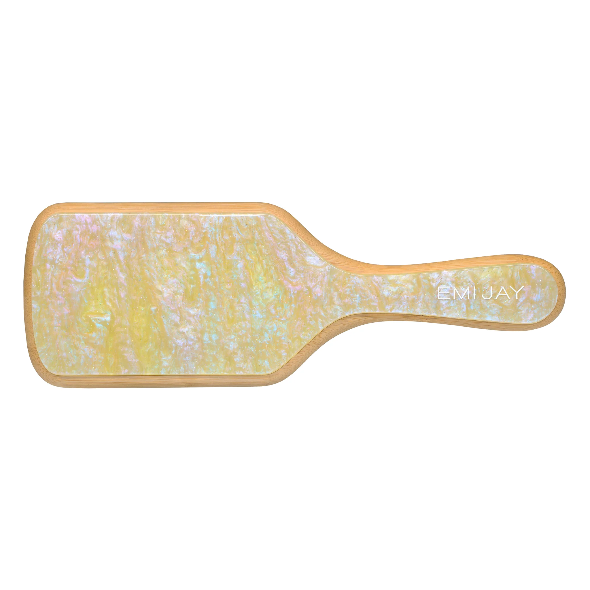 Bamboo Paddle Brush in Lemon Sugar
