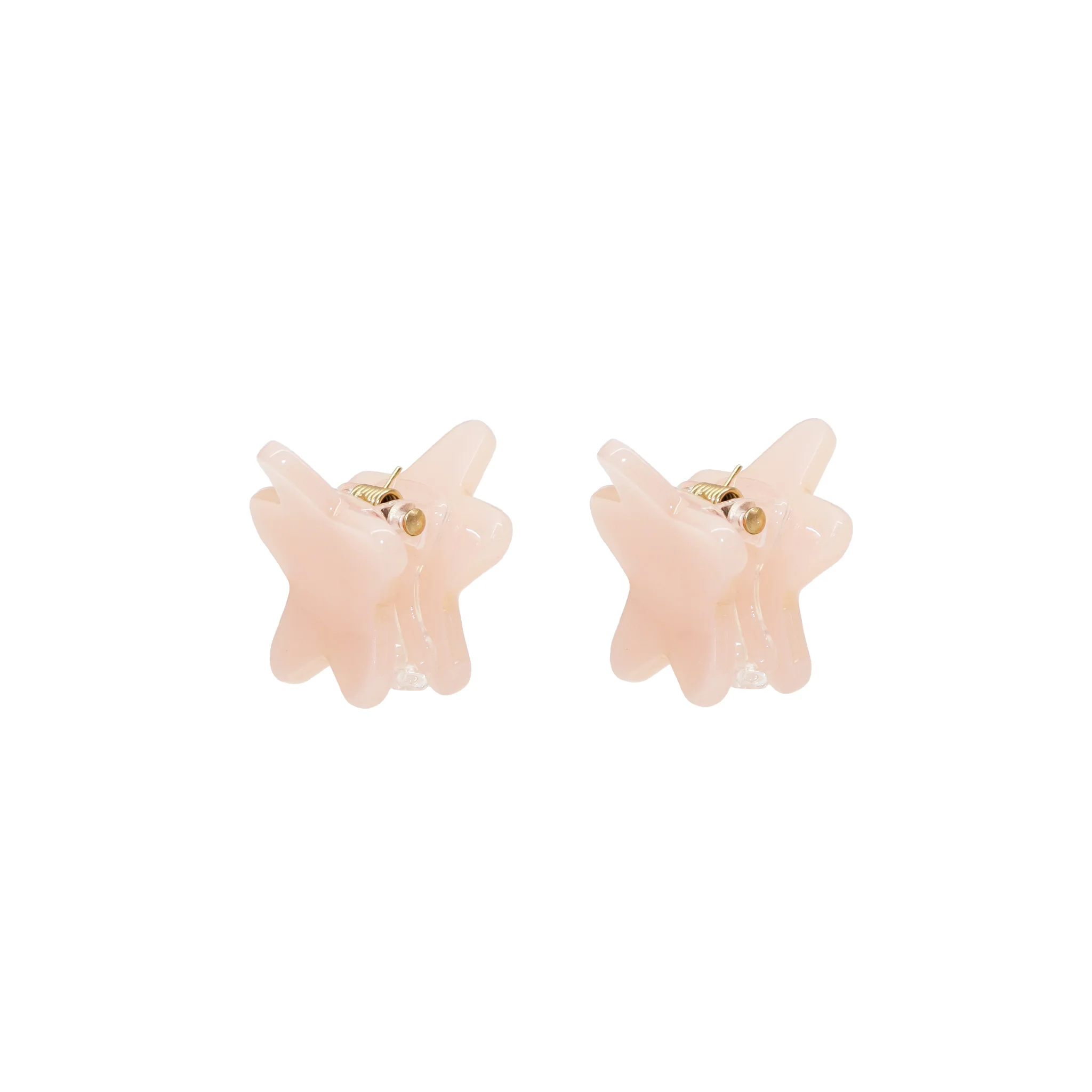 Baby Star Clip Set in Blush