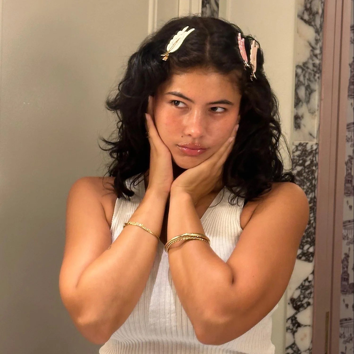 Popstar Clips in Dove Wing