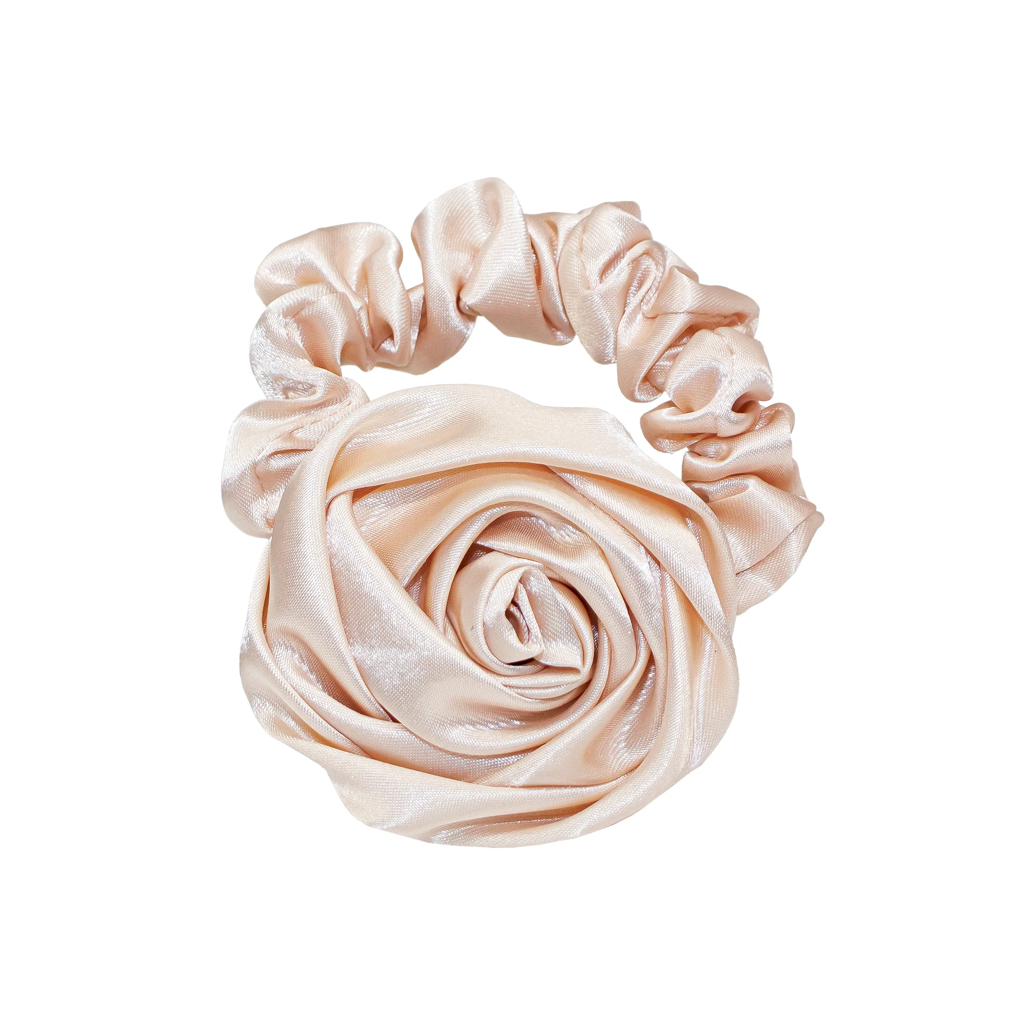 Rosette Scrunchie in Custard