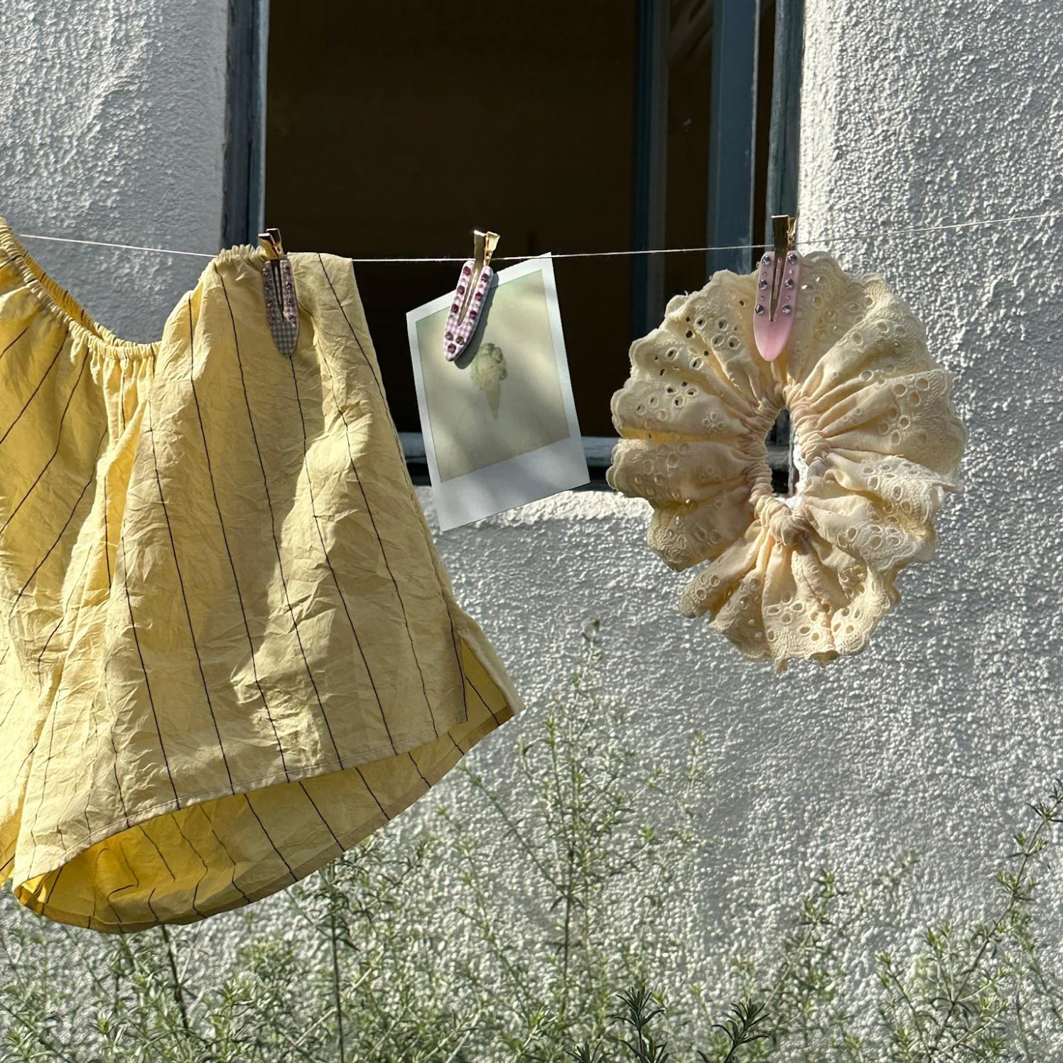 Eyelet Scrunchie in Daylily