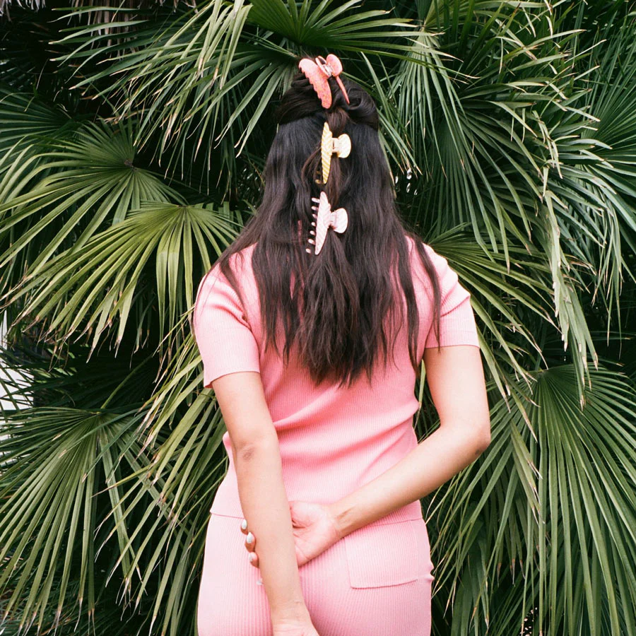 Big Effing Clip in Peach Cabana