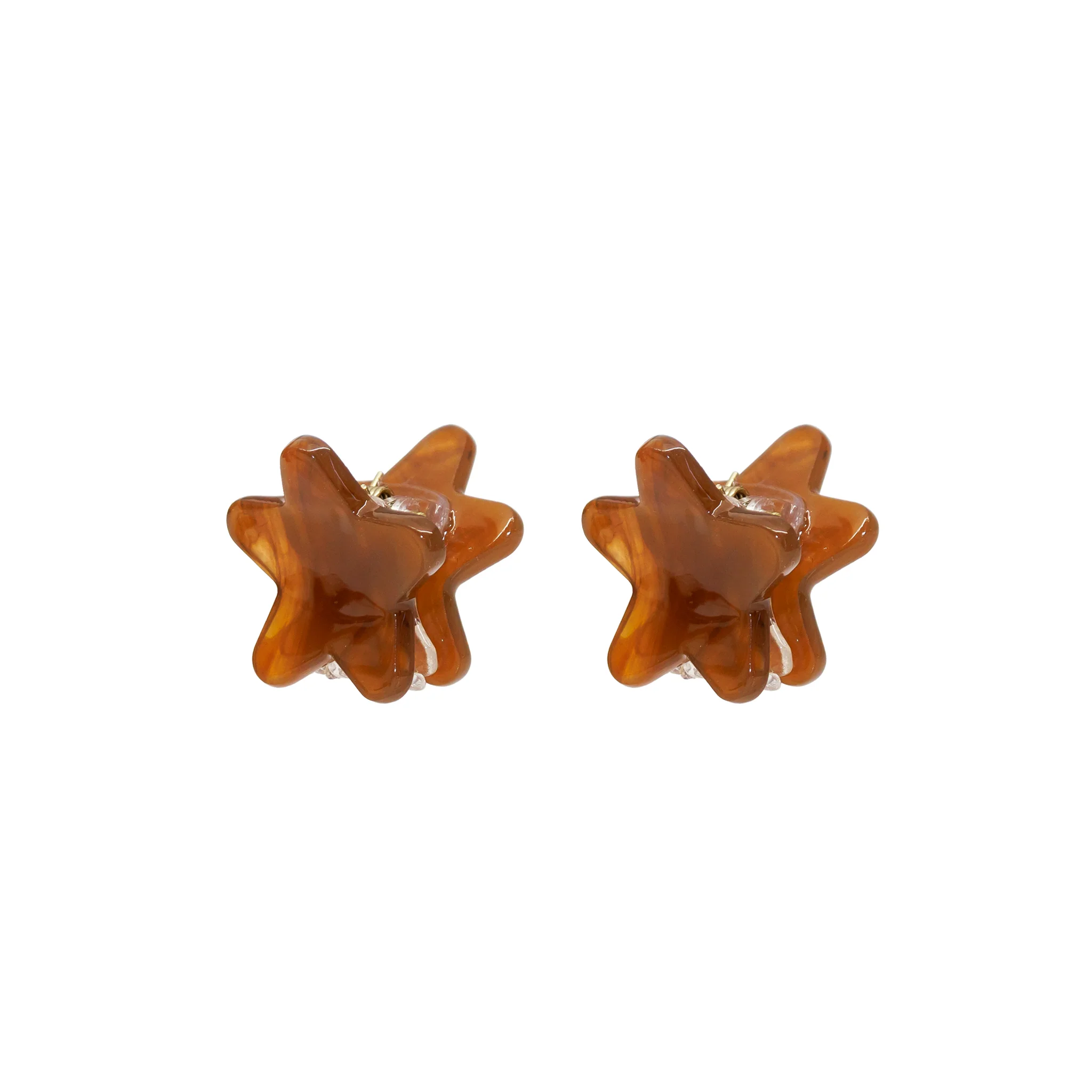 Baby Star Clip Set in Gingerbread