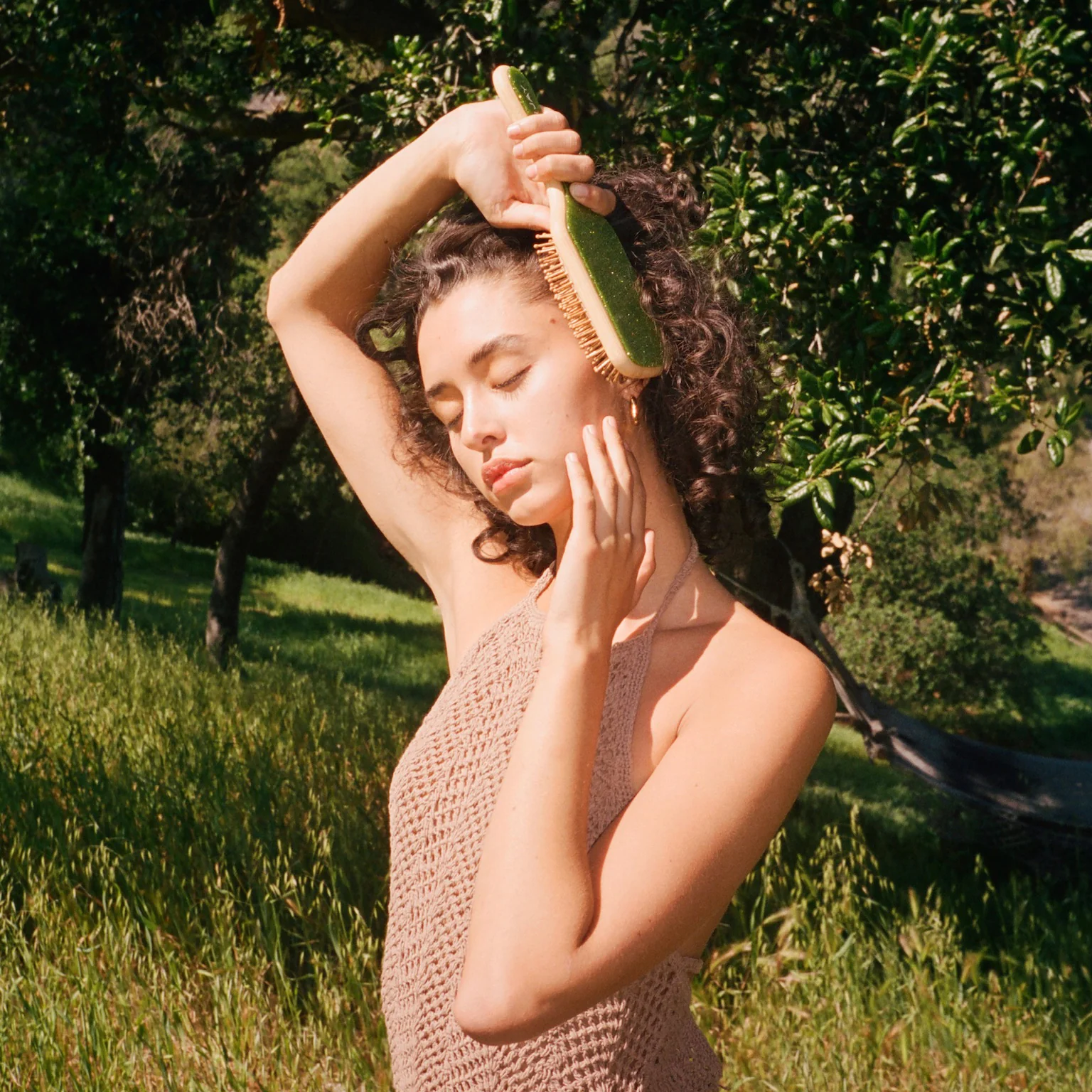 Bamboo Paddle Brush in Virgo