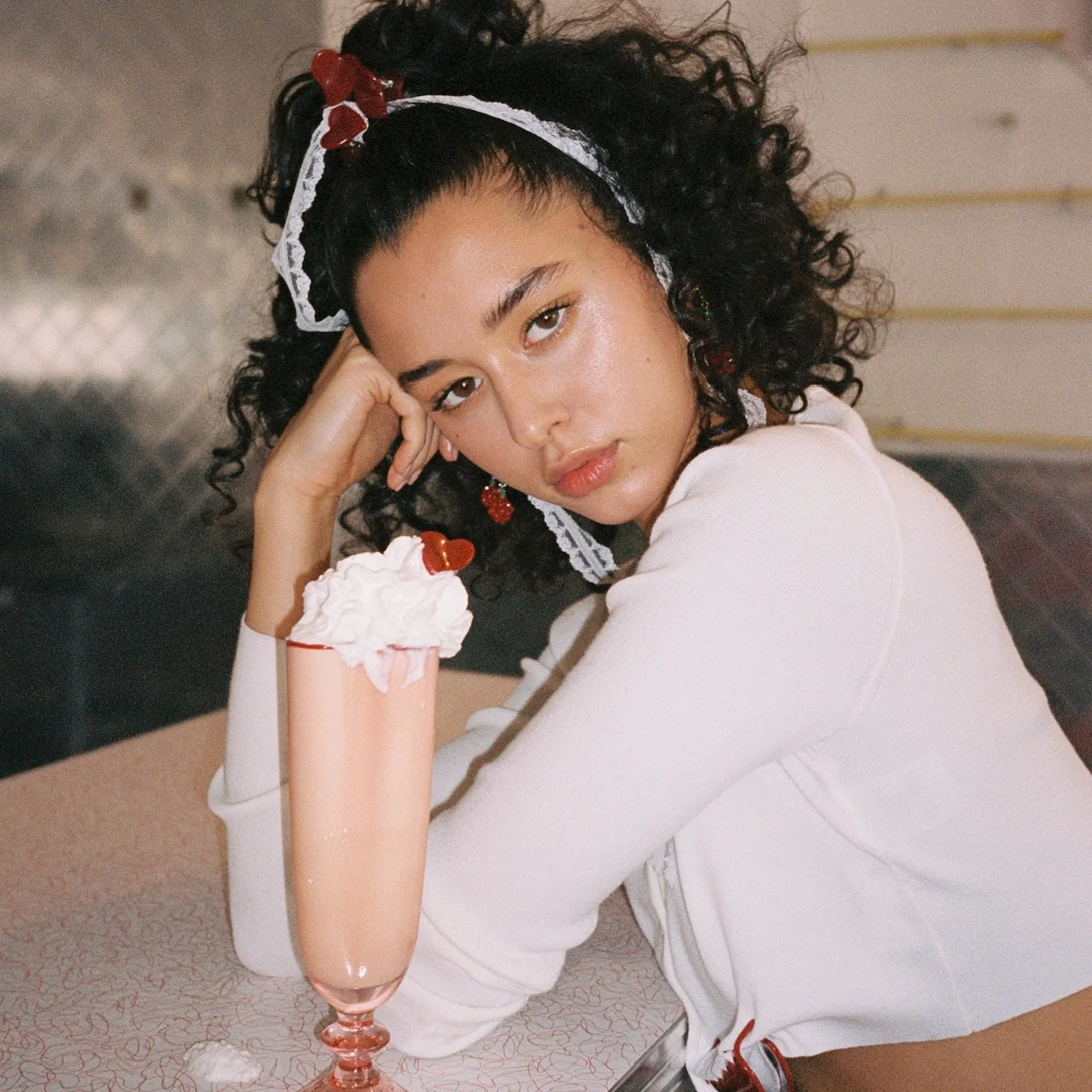 Baby Heart Clip Set in Cherry Kiss