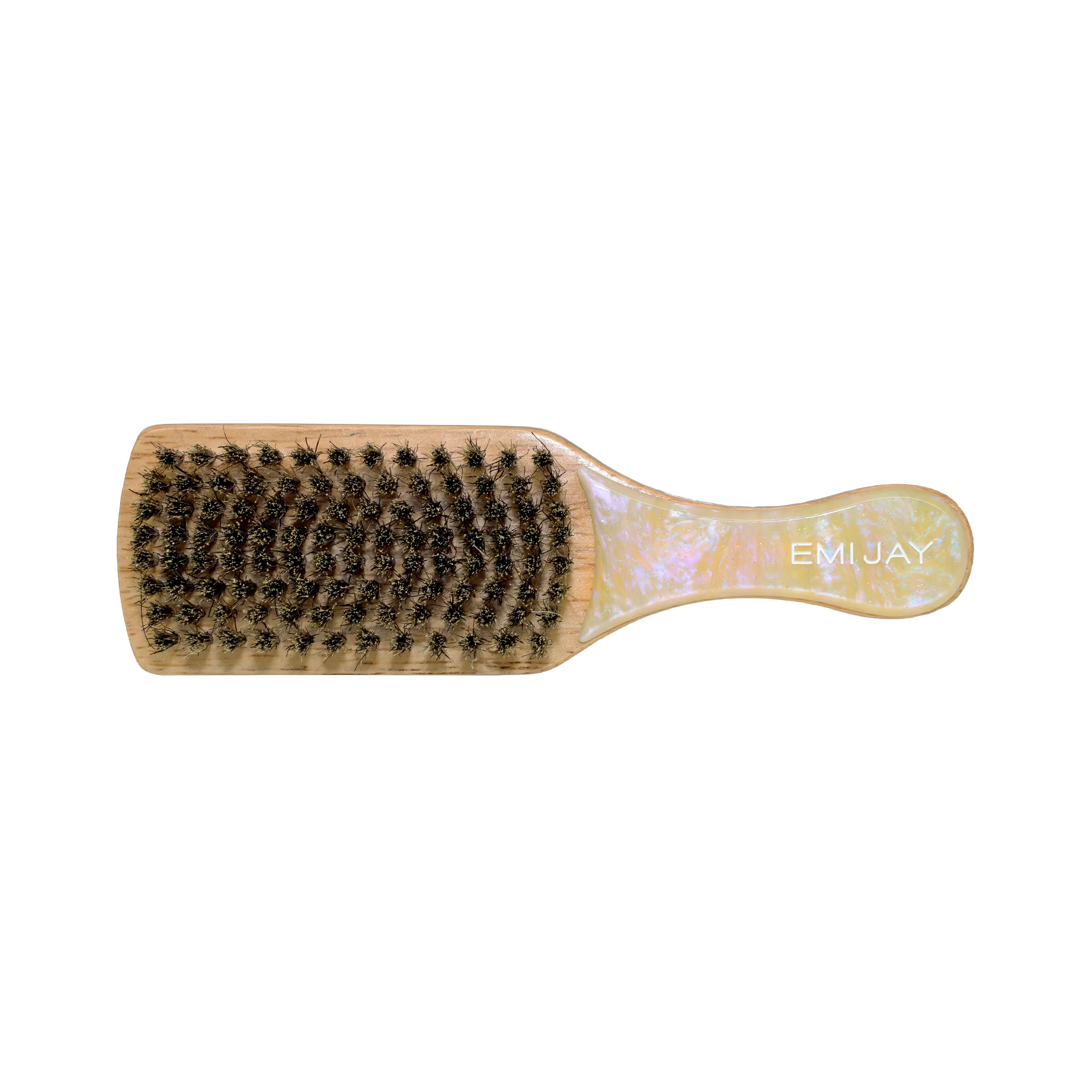 Mini Boar Bristle Brush in Lemon Sugar