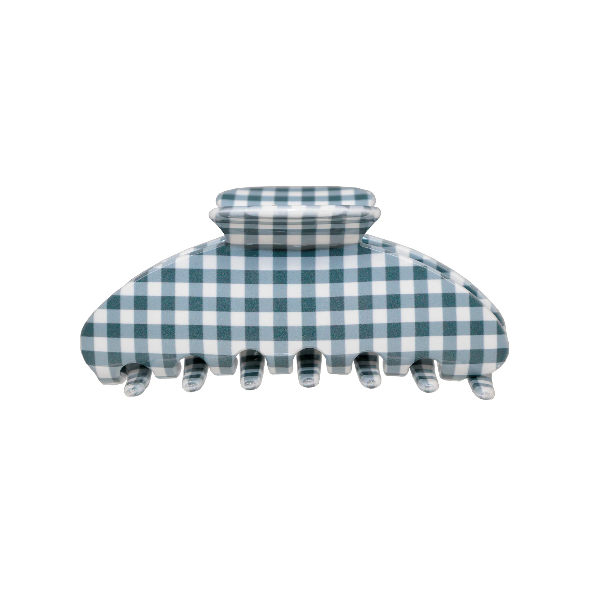 Big Effing Clip in Navy Gingham