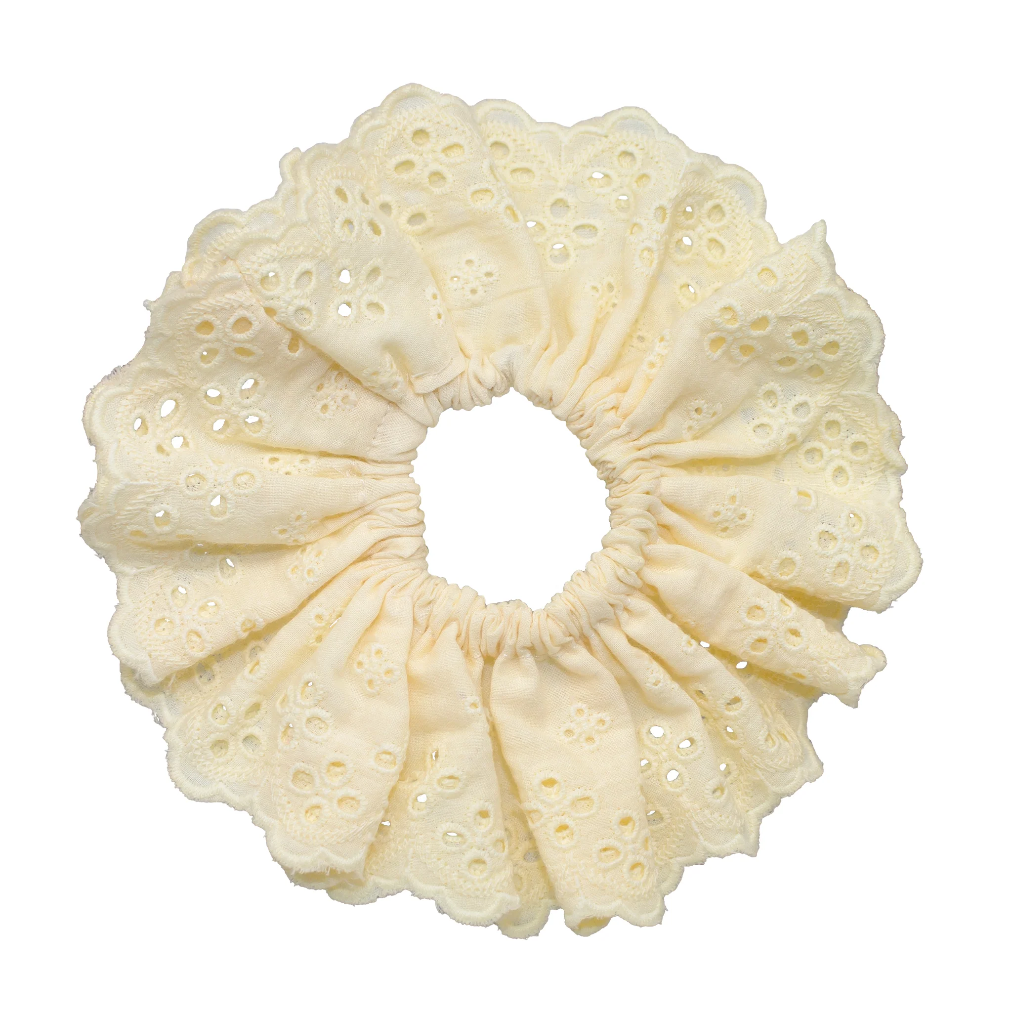 Eyelet Scrunchie in Daylily